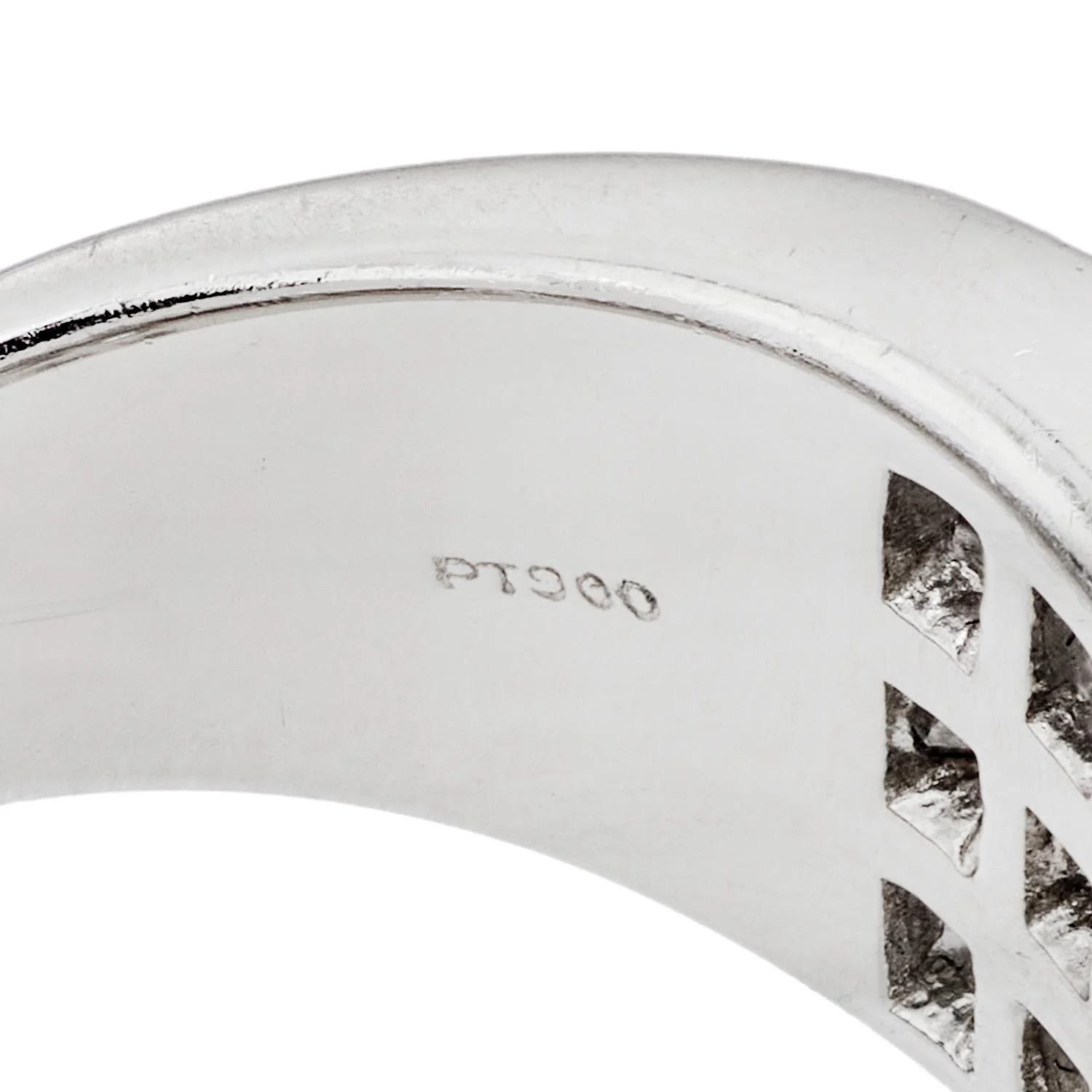 Estate Platinum Diamond Statement Ring - Image 5