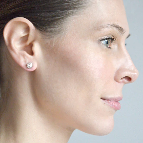 Platinum Old European Diamond Stud Earrings 2.05ctw - Image 8
