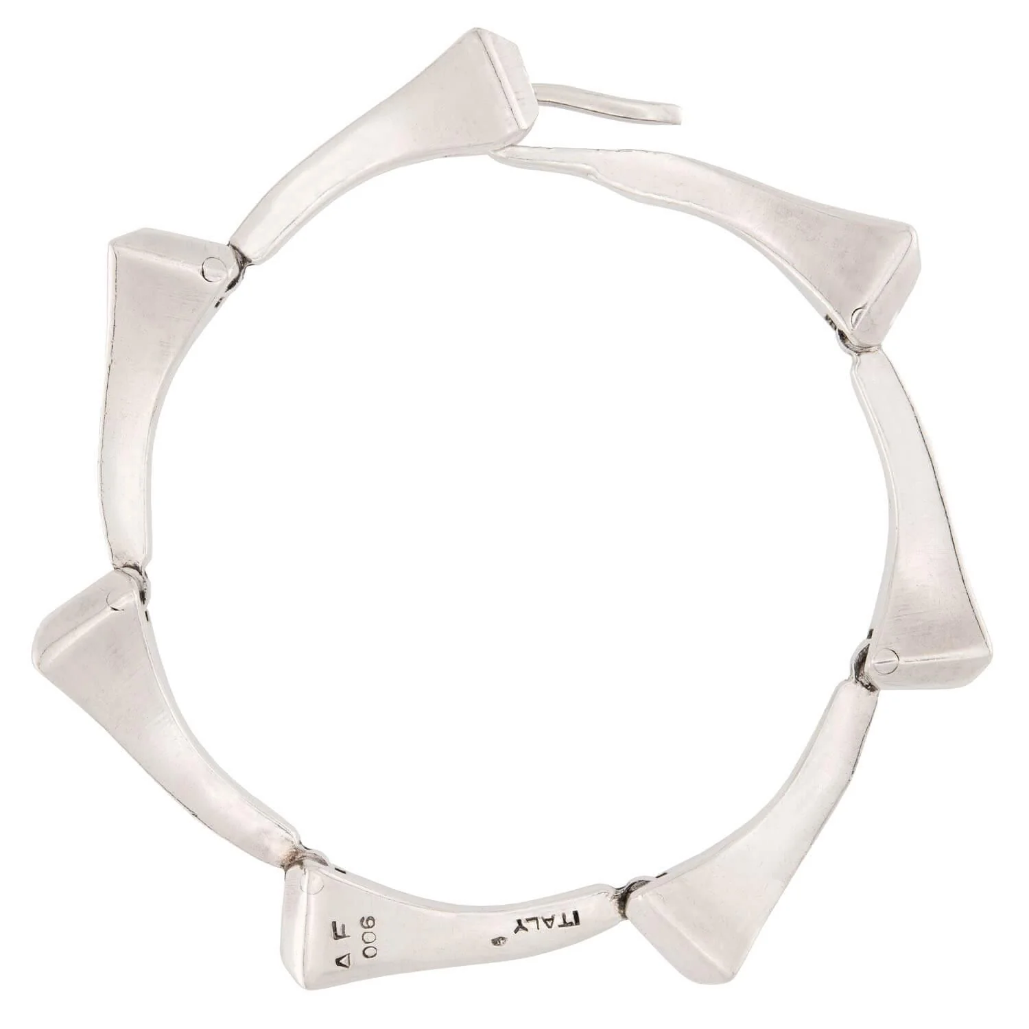 Estate Sterling Silver Nail Bracelet - Image 2
