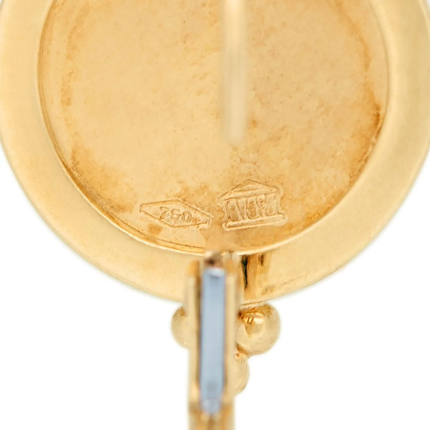 Estate Temple St. Clair 18k Cherub Earrings - Image 5
