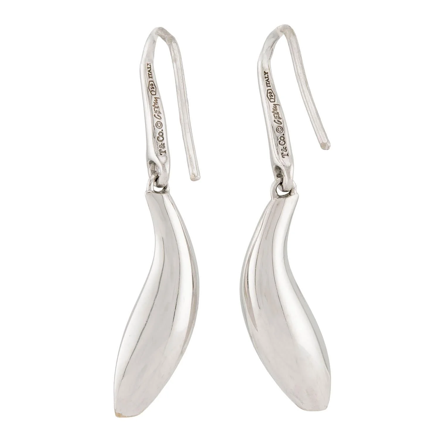 FRANK GEHRY for TIFFANY & CO. Estate Italian 18k "Fish" Earrings - Image 3