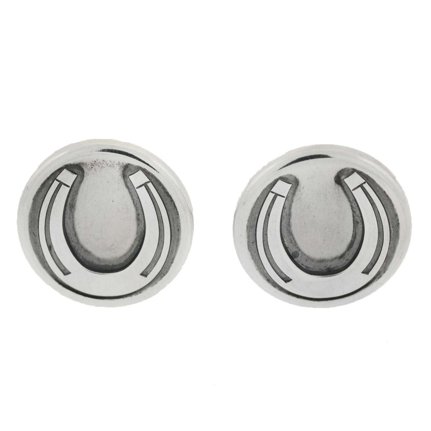 GEORG JENSEN Vintage Sterling Horseshoe Cufflinks - Image 2