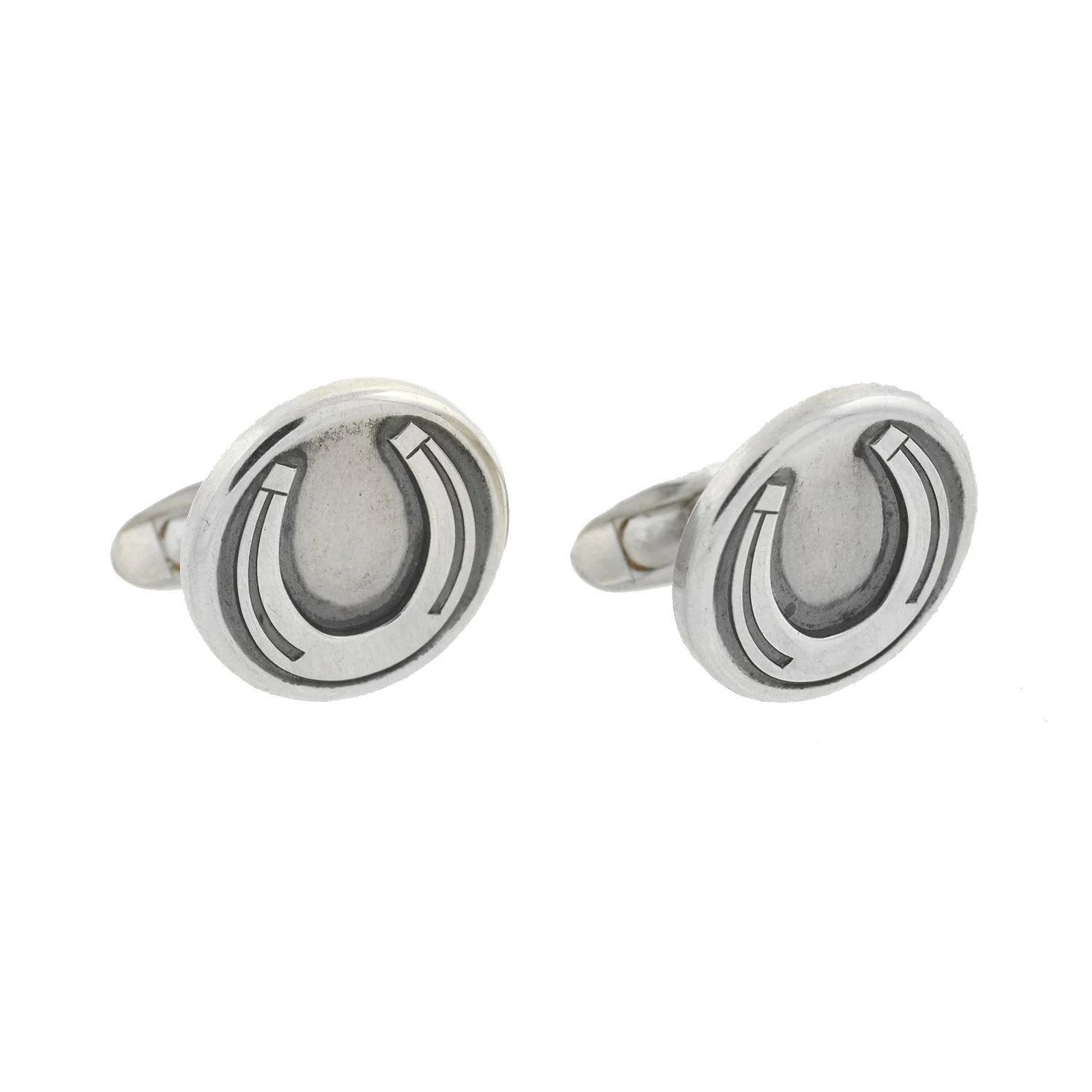 GEORG JENSEN Vintage Sterling Horseshoe Cufflinks - Image 3