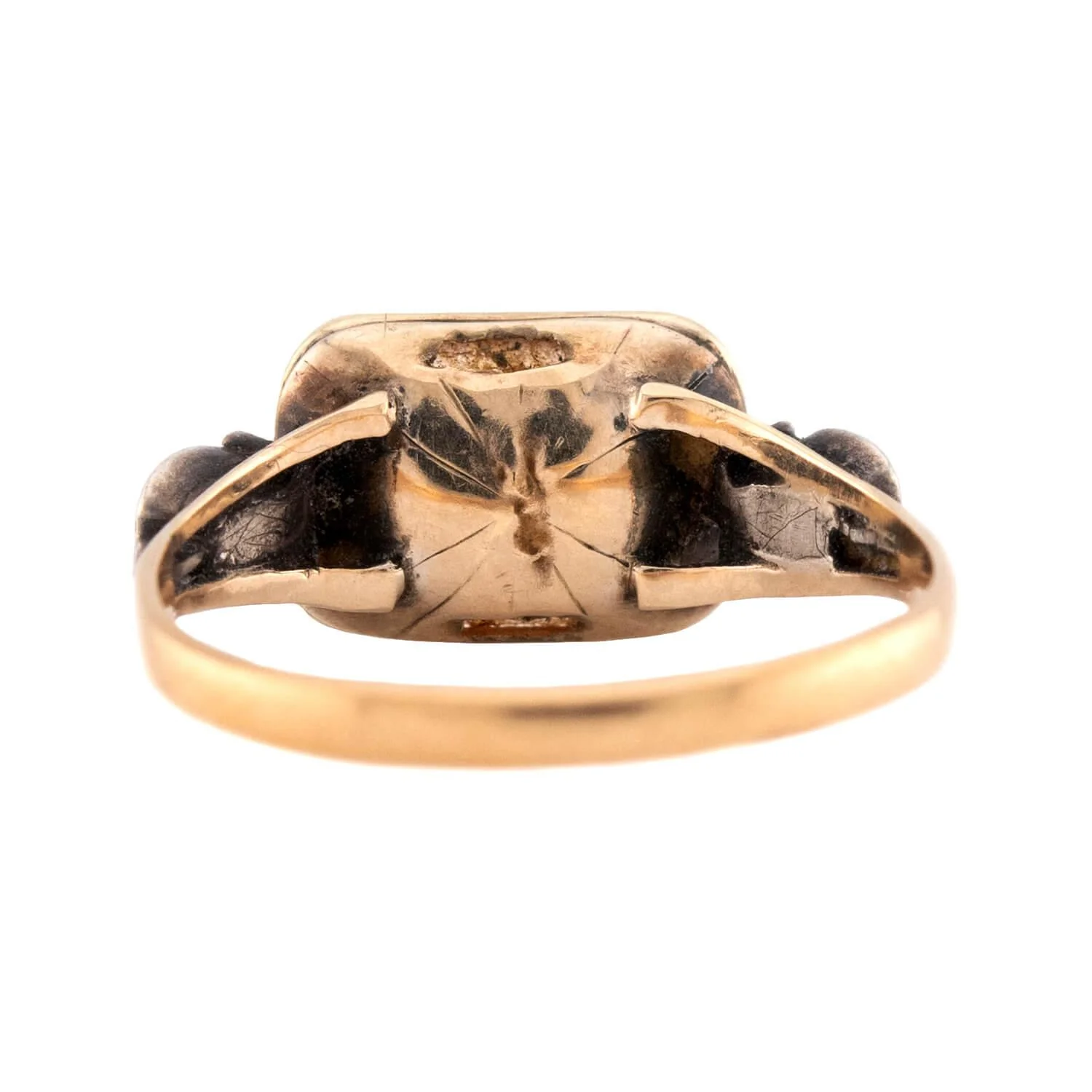 Georgian 14k/Sterling Silver Topaz Ring - Image 5