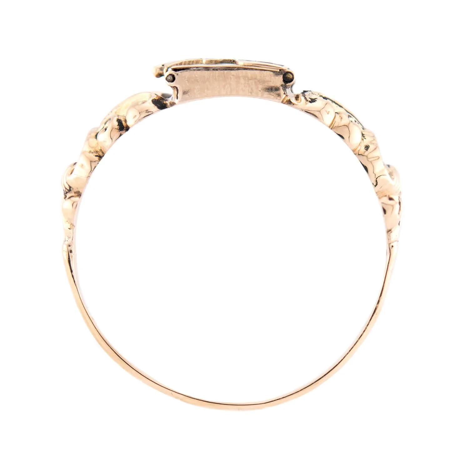 Georgian 18k Enamel Locket Ring - Image 4