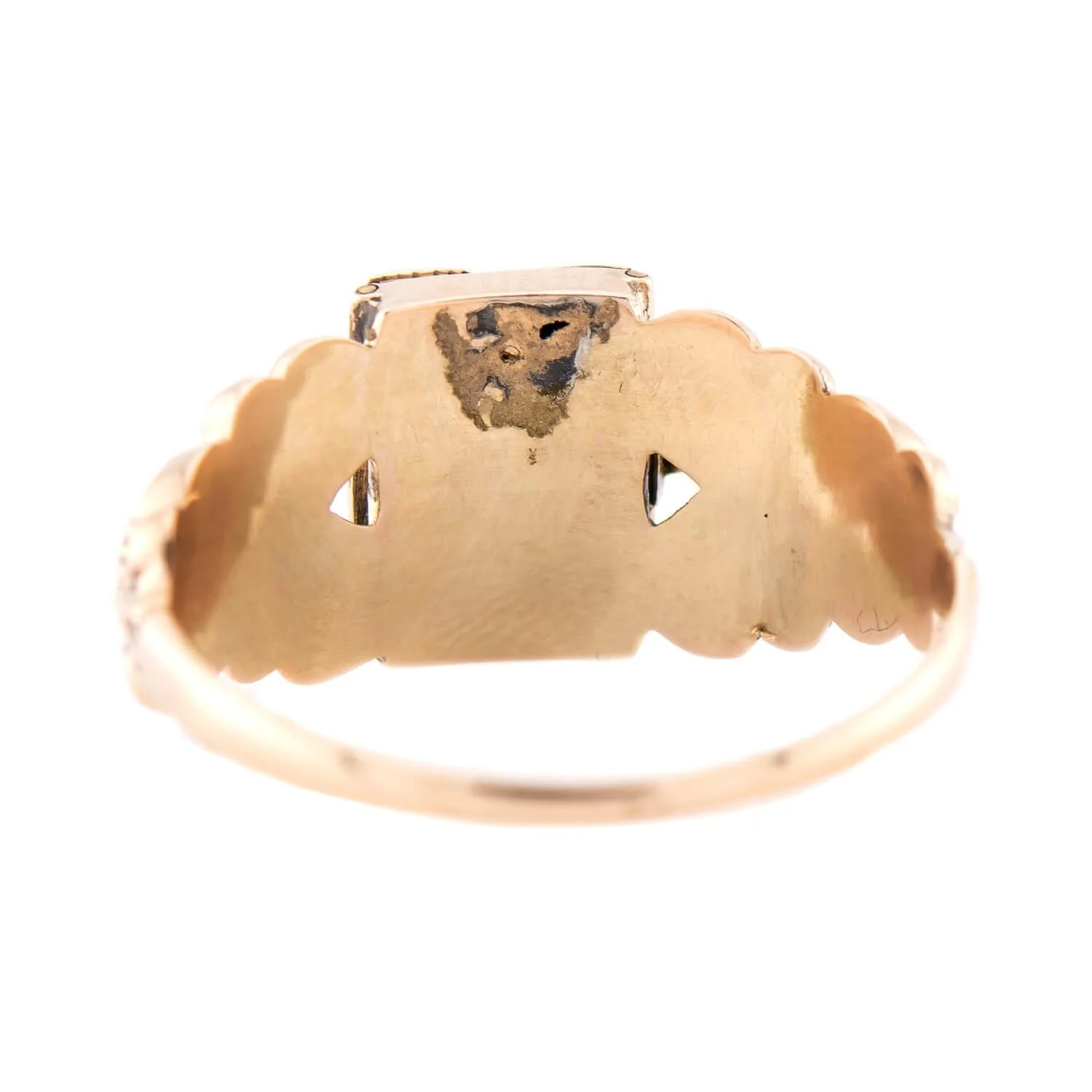 Georgian 18k Enamel Locket Ring - Image 7