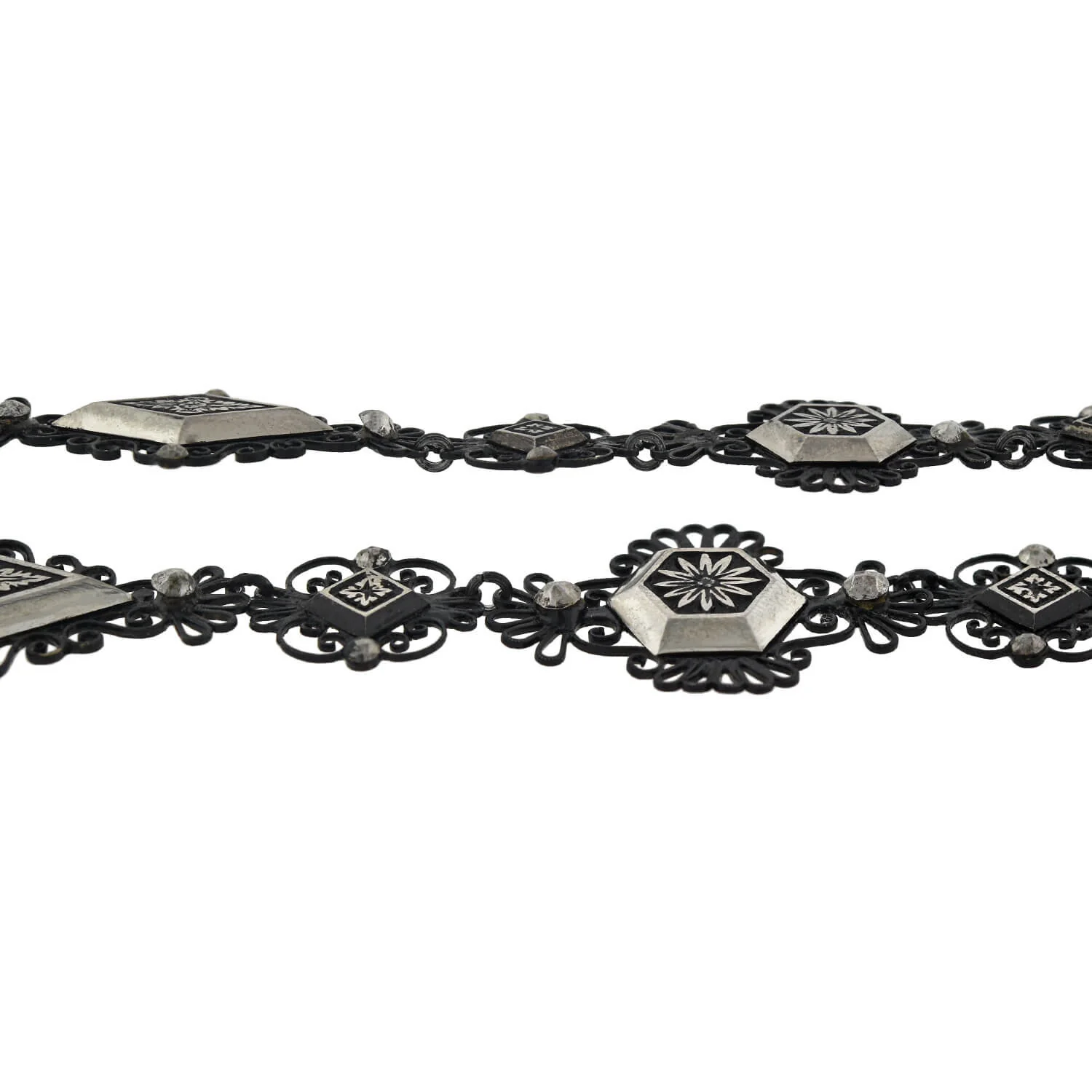 Georgian Berlin Iron + Cut Steel Necklace and Earring Set - Image 7