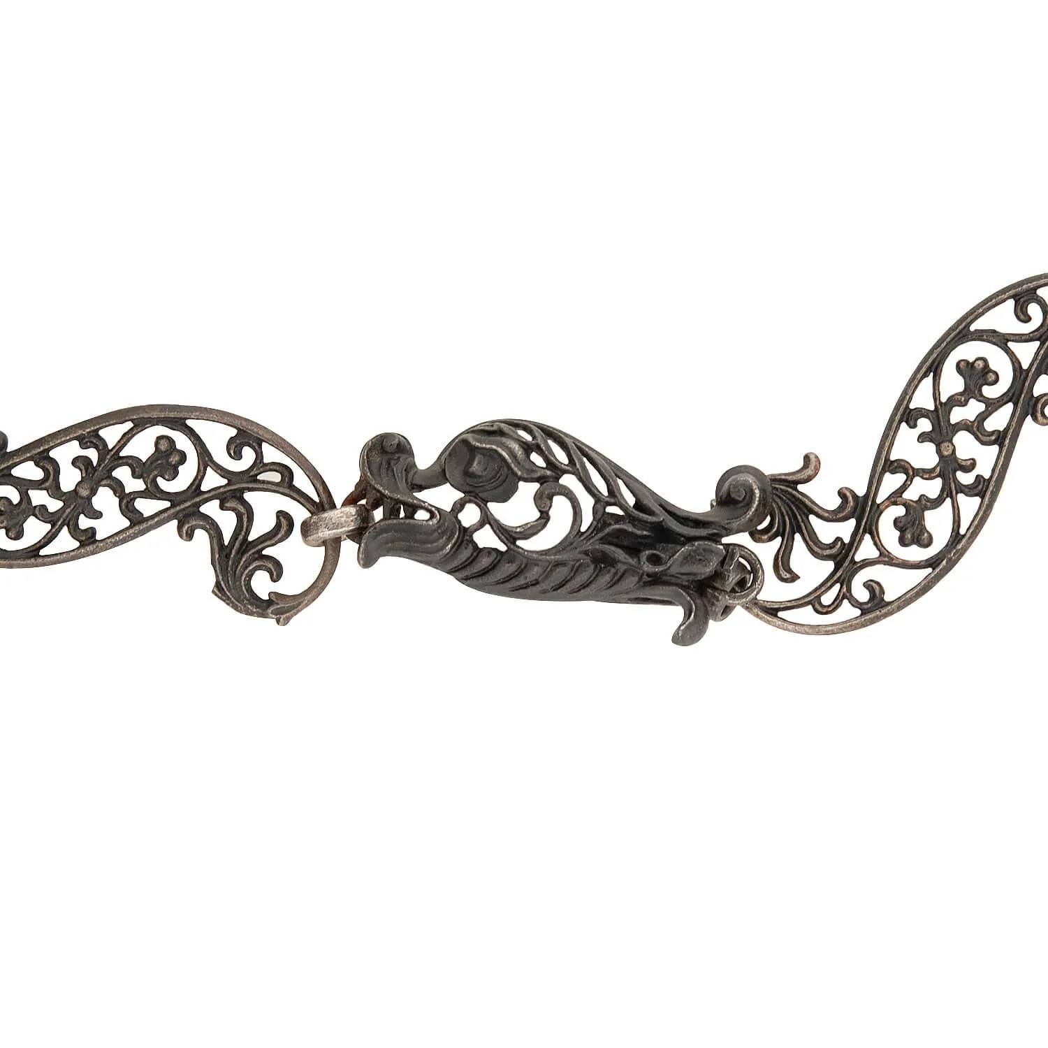 Georgian Berlin Iron Hand Wrought Chain Necklace 38" - Image 4