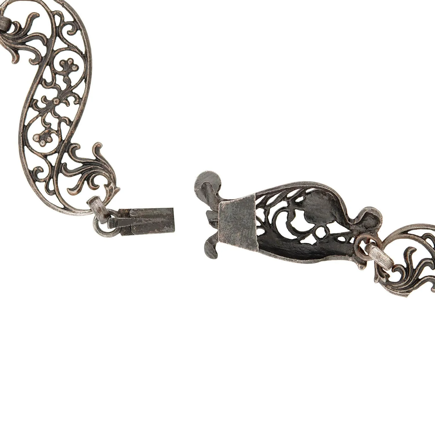 Georgian Berlin Iron Hand Wrought Chain Necklace 38" - Image 5
