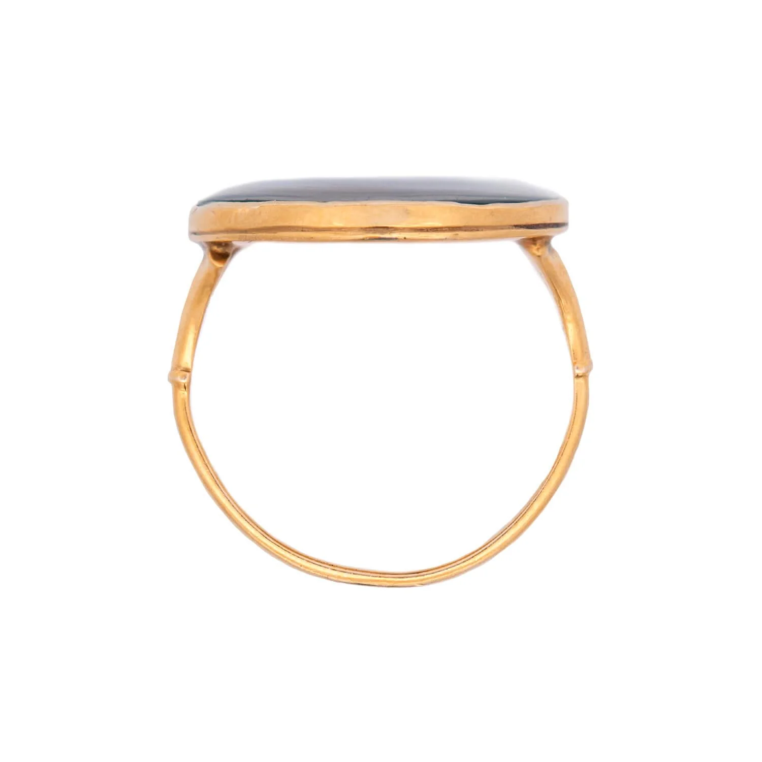 Georgian German 14k Portrait Ring - Image 4