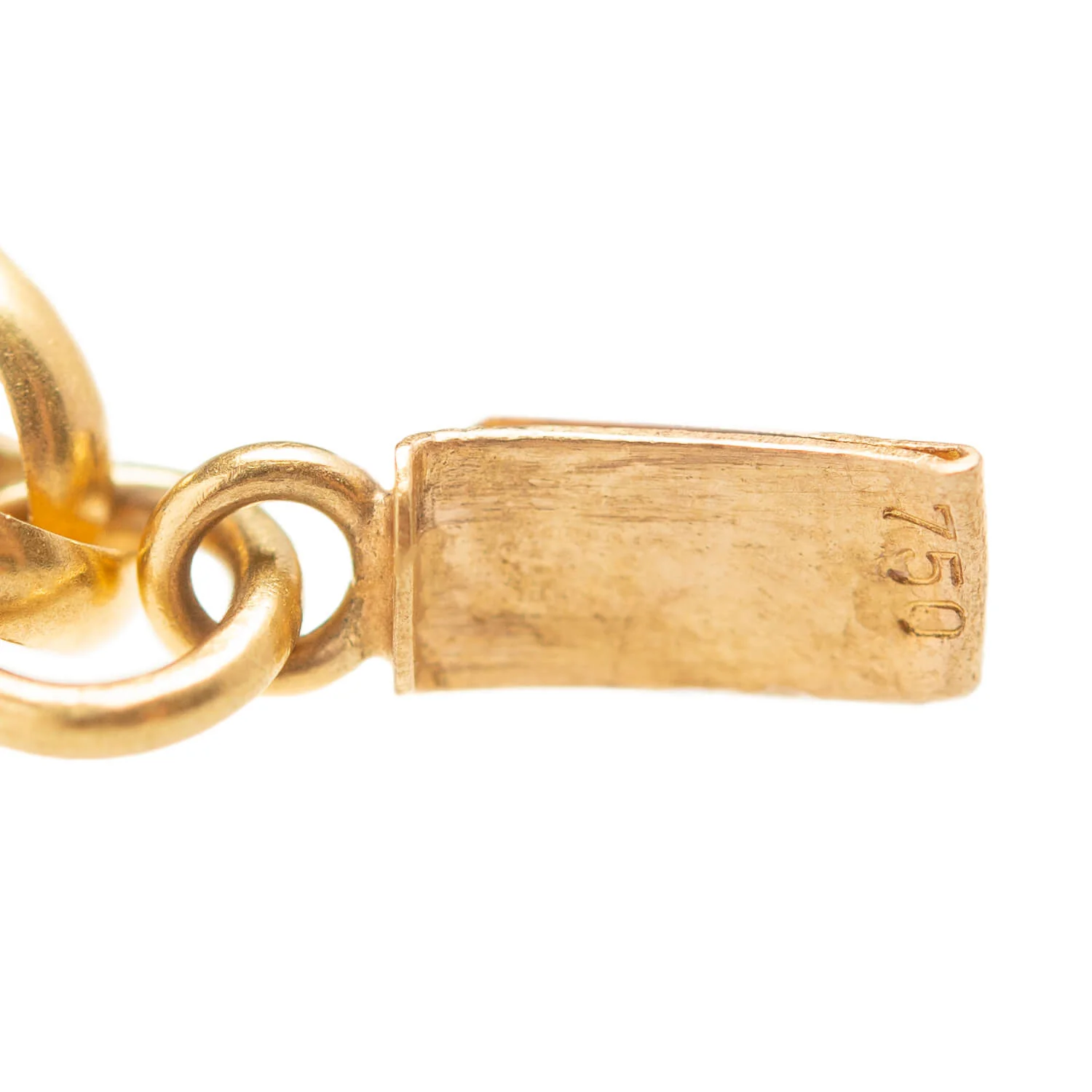 Georgian Long 18k Link Chain with Clasp 46" - Image 6