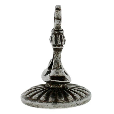 Georgian Steel Double Family Crest Fob Pendant - Image 3