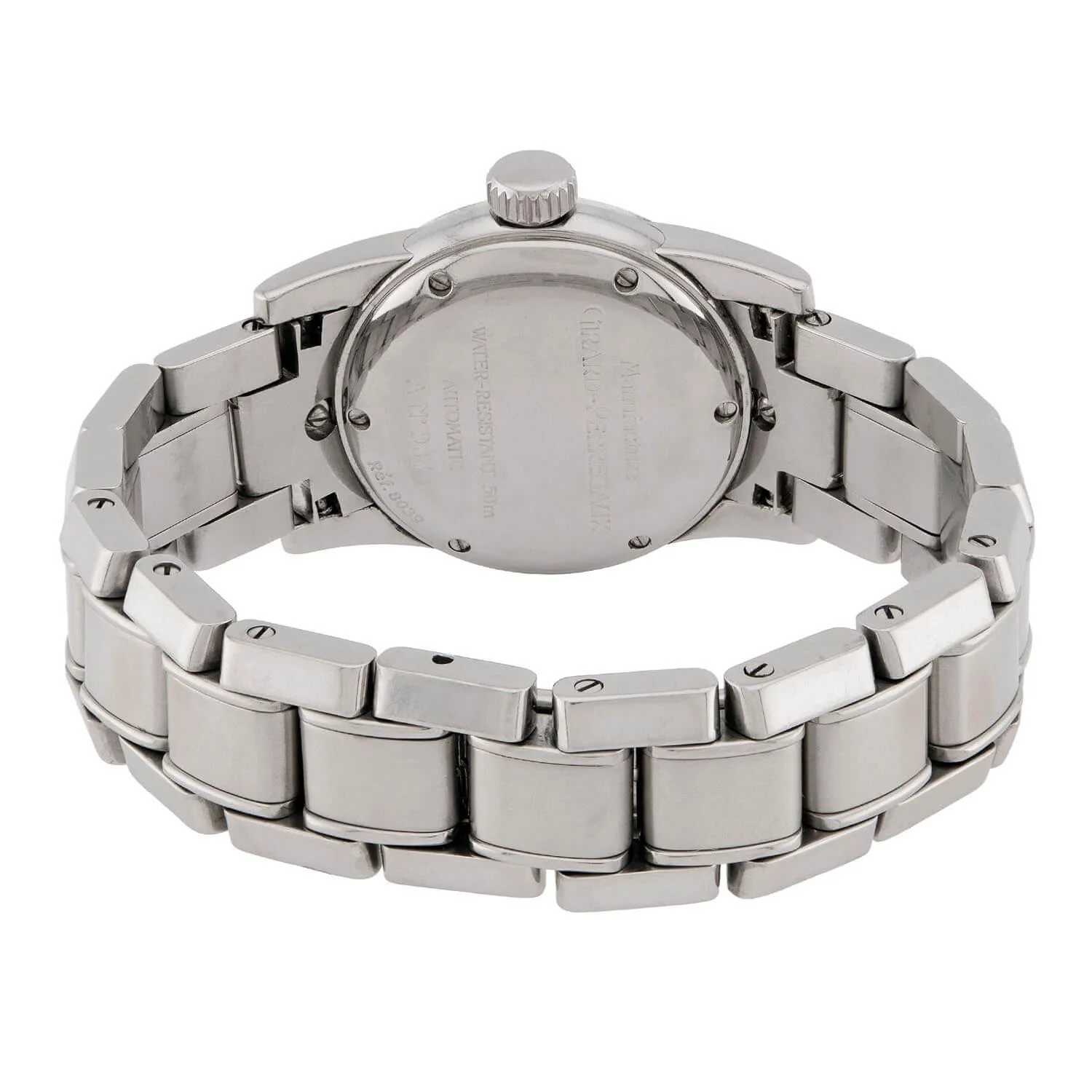 GIRARD-PERREGAUX Estate Stainless Steel Diamond Women's Wristwatch - Image 4