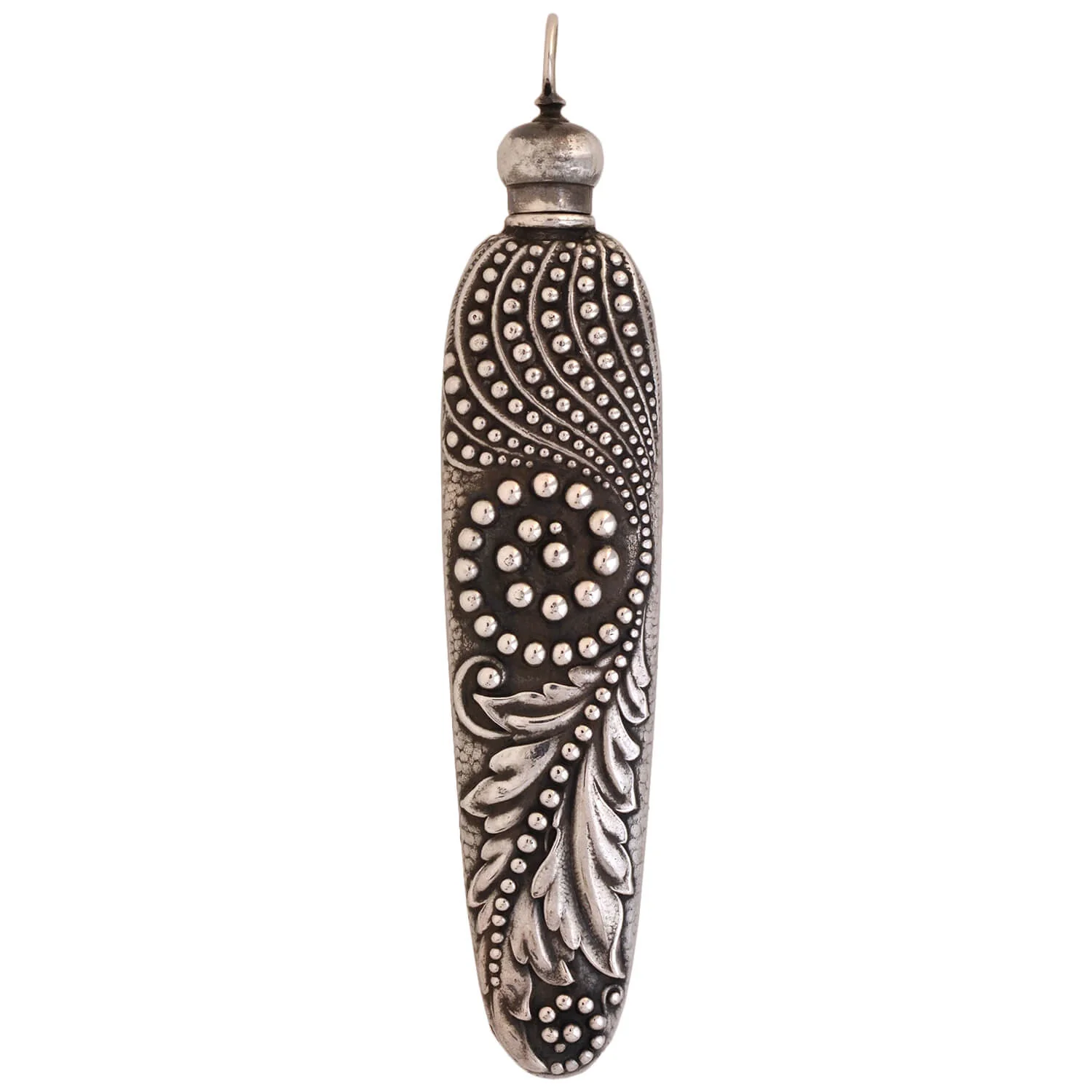 GORHAM Victorian Large Sterling Repousse Perfume Bottle - Image 2