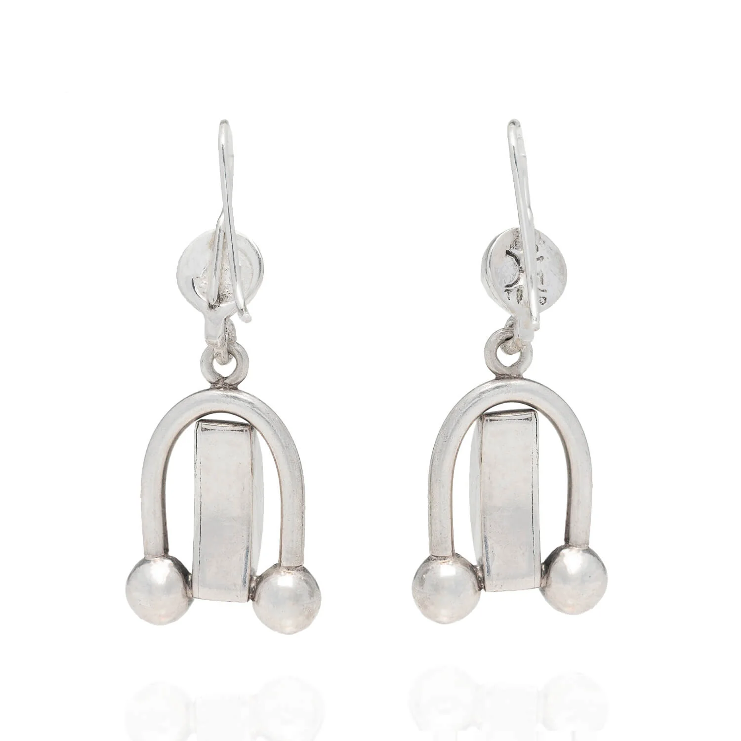 HECTOR AGUILAR Vintage Mexican Taxco Silver Earrings - Image 3