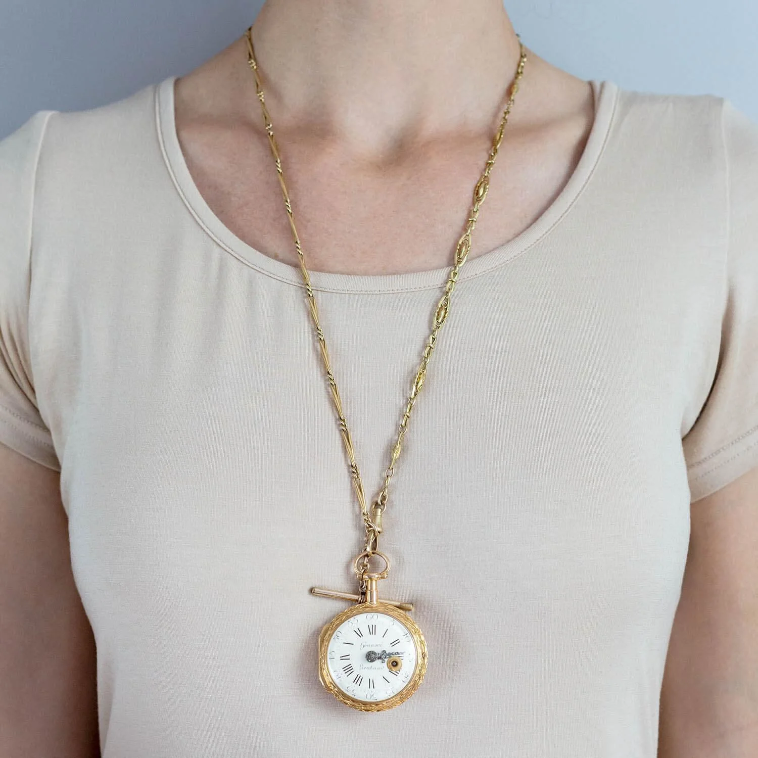 HONNORE LIEUTAUD of MARSEILLE Georgian 18kt Diamond Pocket Watch - Image 10