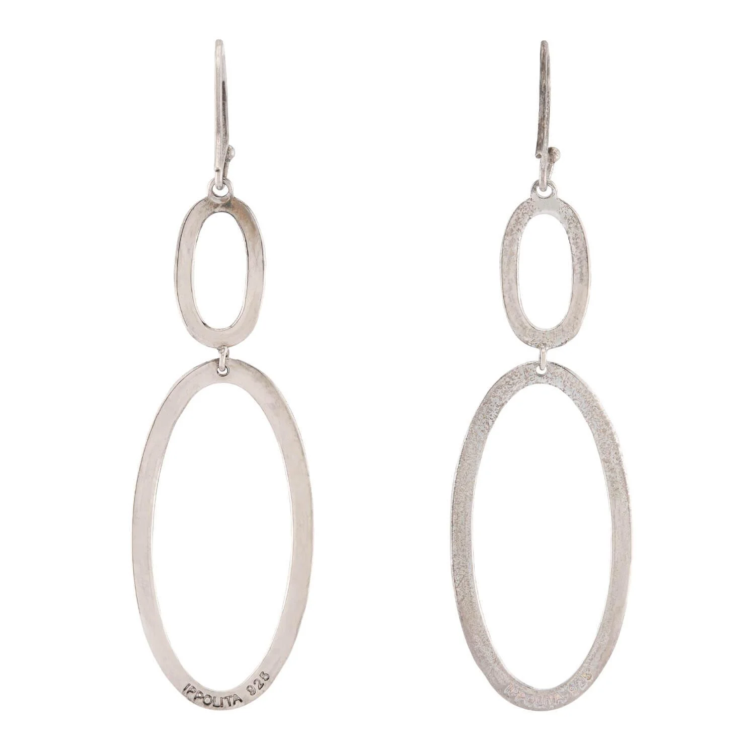 IPPOLITA Estate Sterling Silver Oval Earrings - Image 3