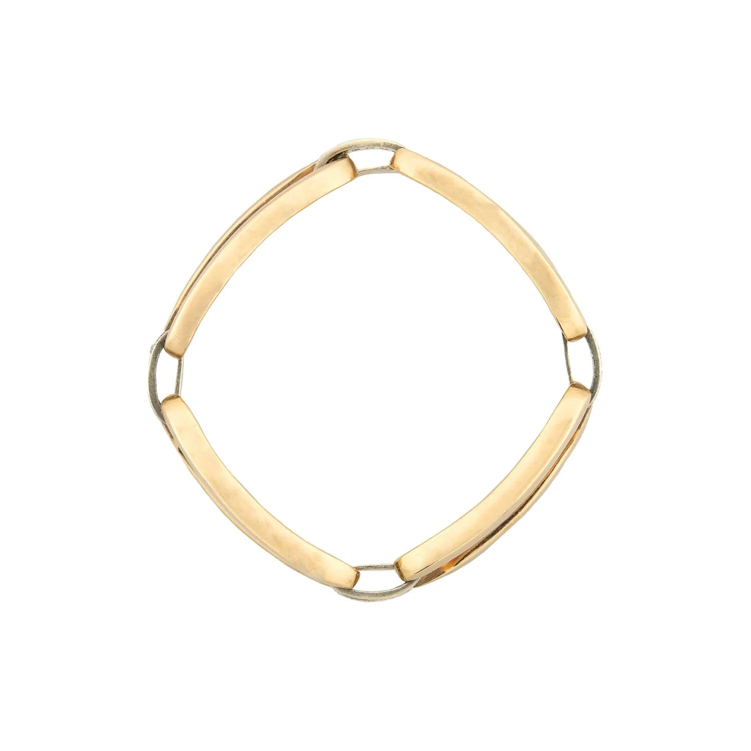 IVANKA Estate 14kt + Diamond Link Bracelet 38.9g - Image 4
