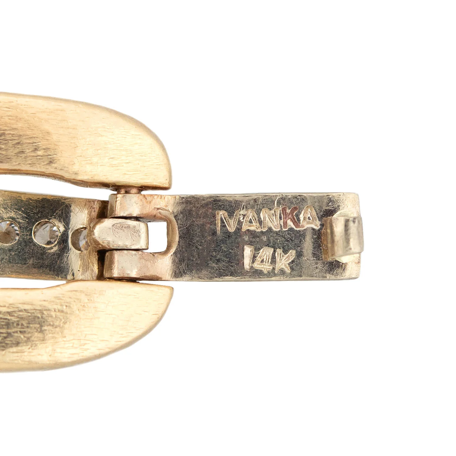 IVANKA Estate 14kt + Diamond Link Bracelet 38.9g - Image 6