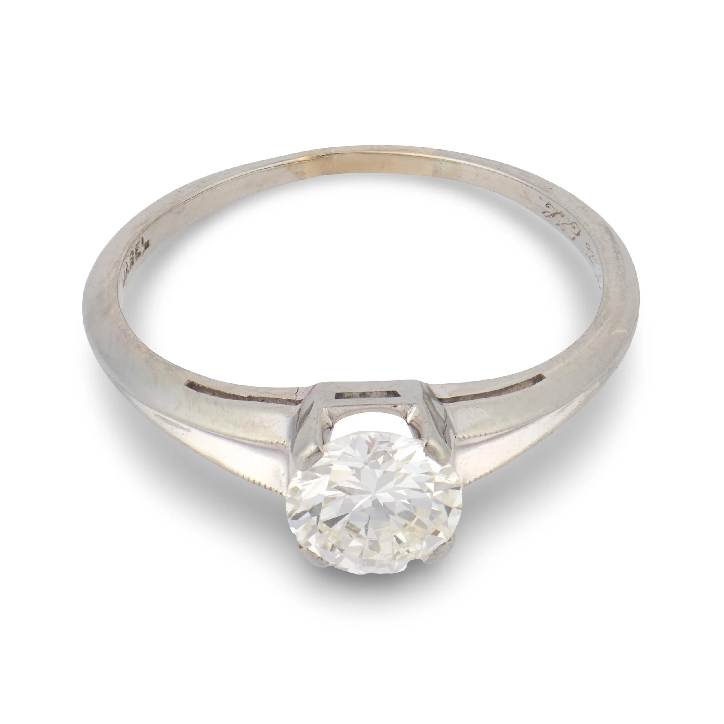 JABEL Retro 18k Diamond Engagement Ring .80ct - Image 2