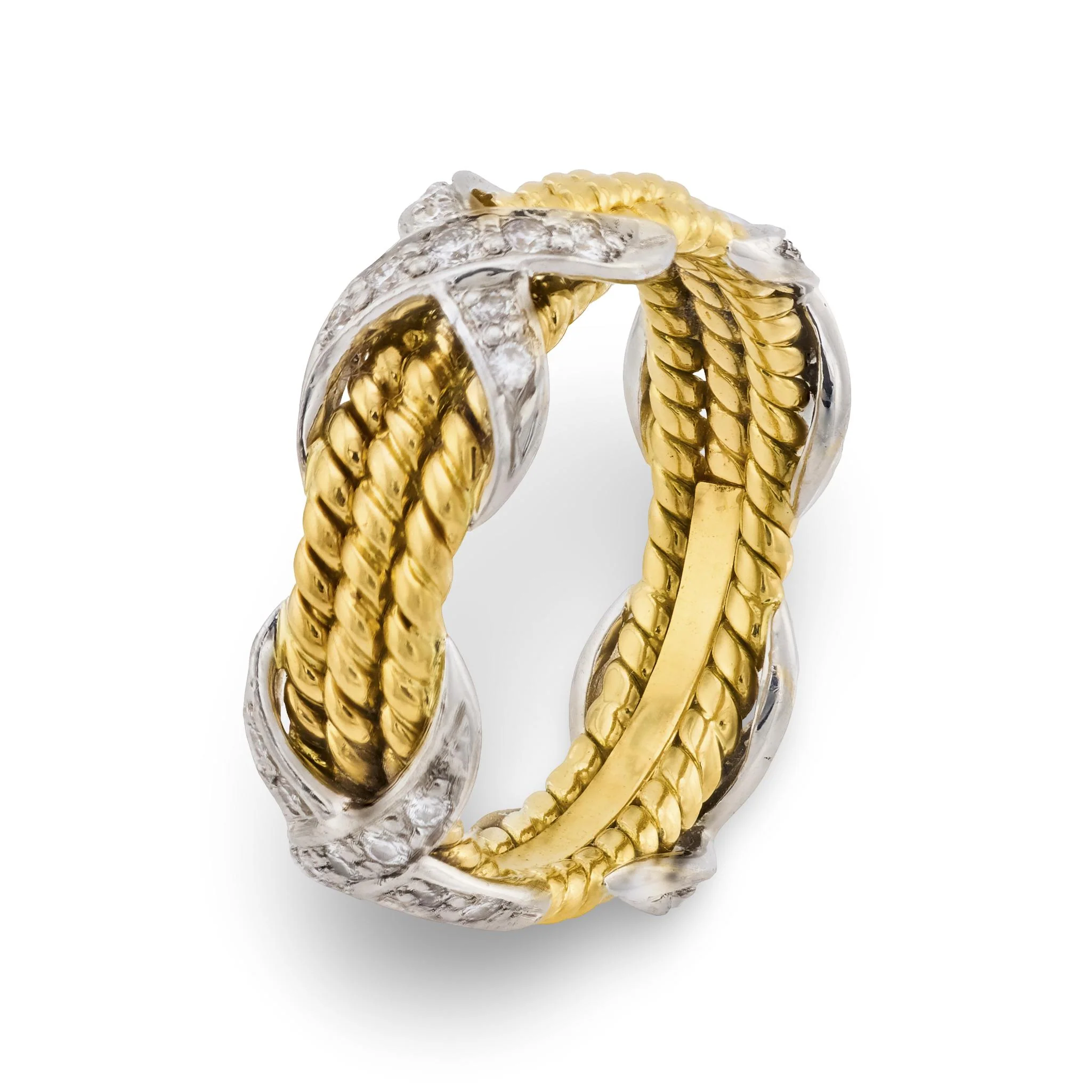 TIFFANY & CO. By JEAN SCHLUMBERGER Estate 18k/Platinum Diamond Ring