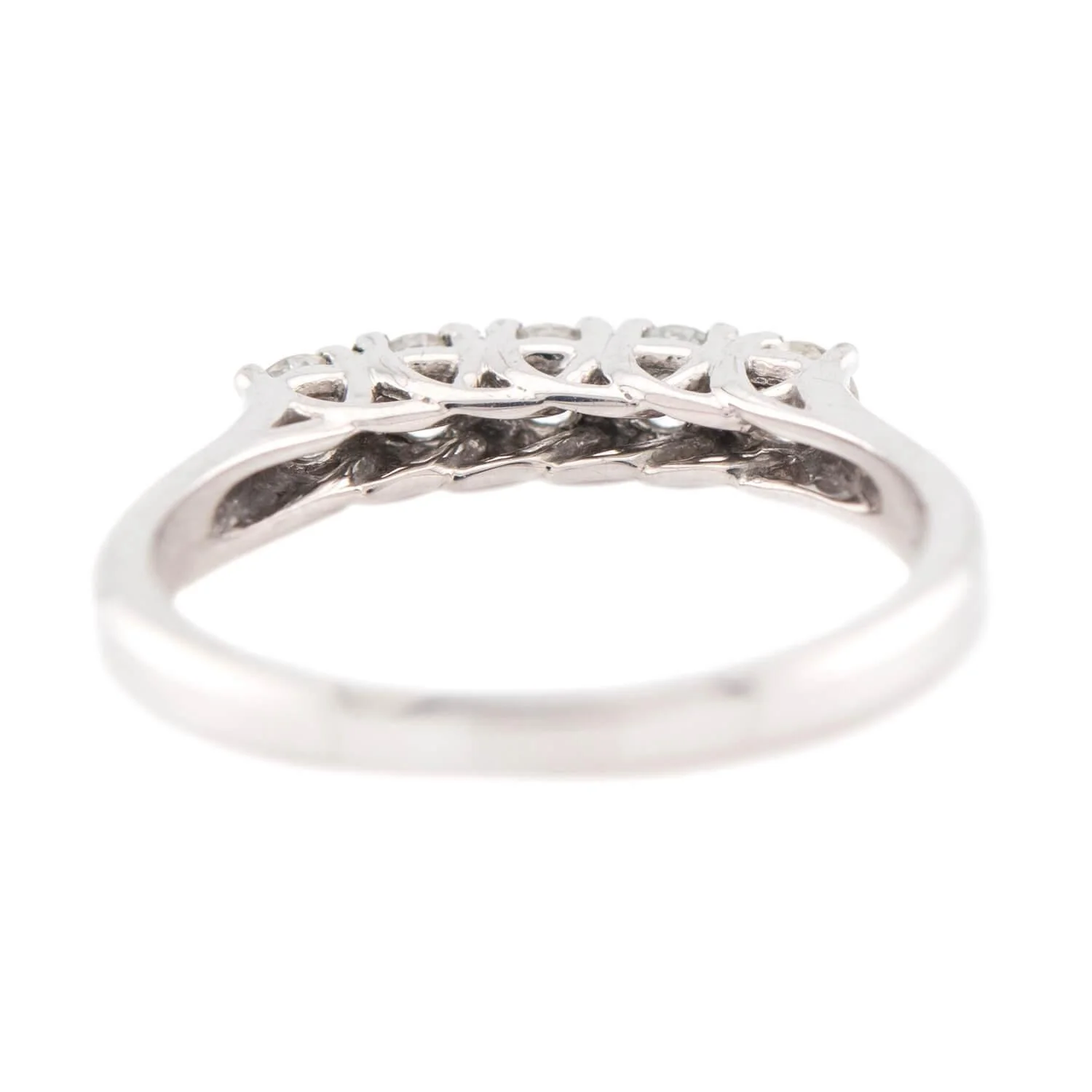 JEFF COOPER Estate 18k Diamond Five Stone Ring - Image 5