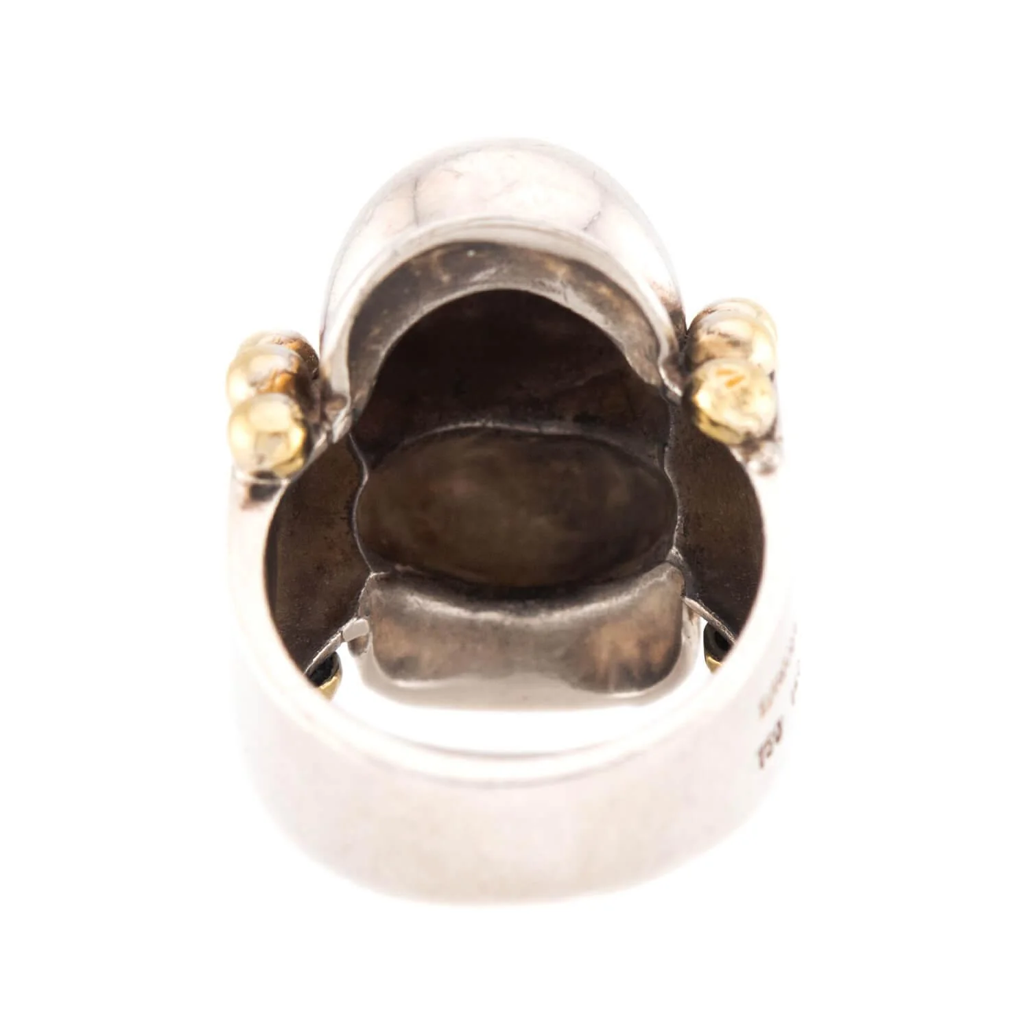 LAGOS Estate 18k/Sterling Silver Bubble Ring & Earring Set - Image 11