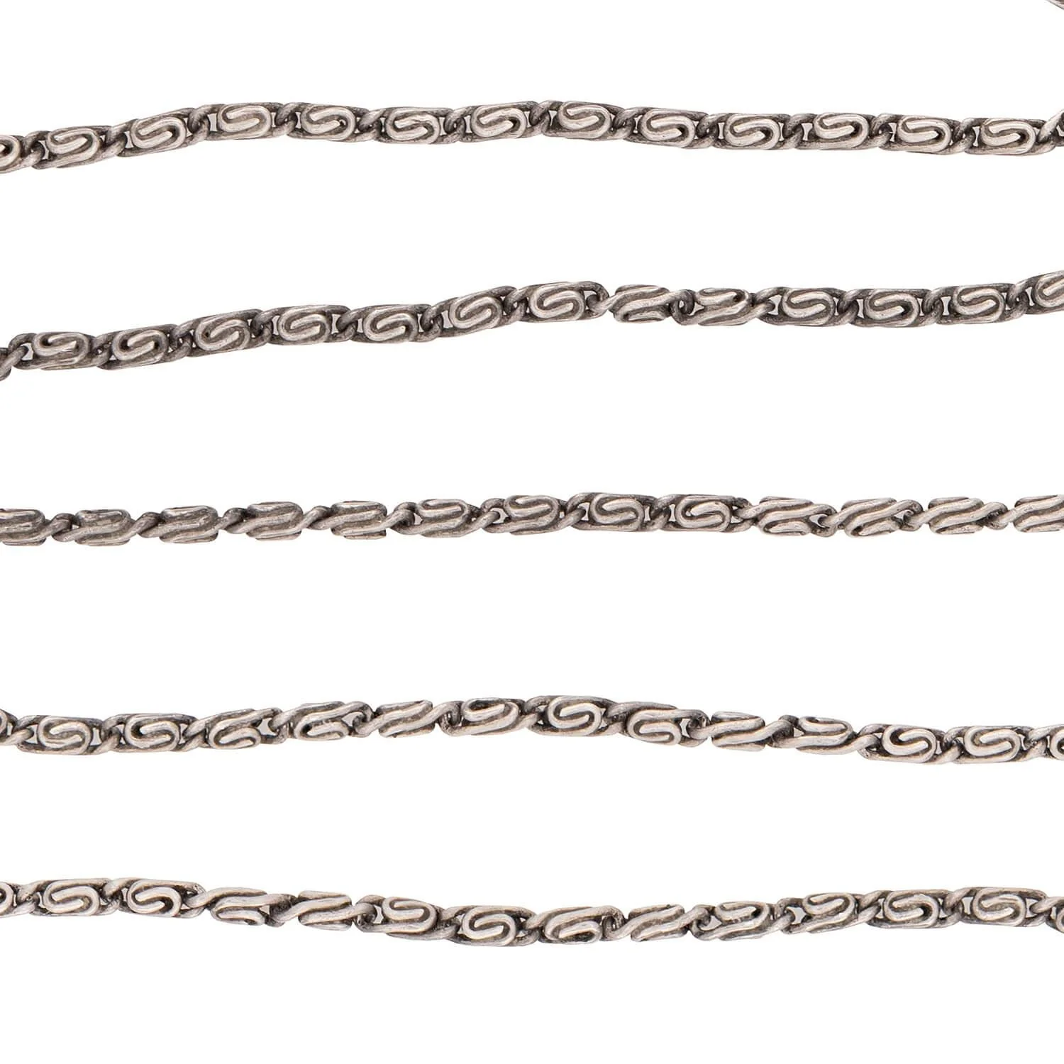 Late Art Deco Sterling Silver Turquoise & Marcasite Necklace - Image 4