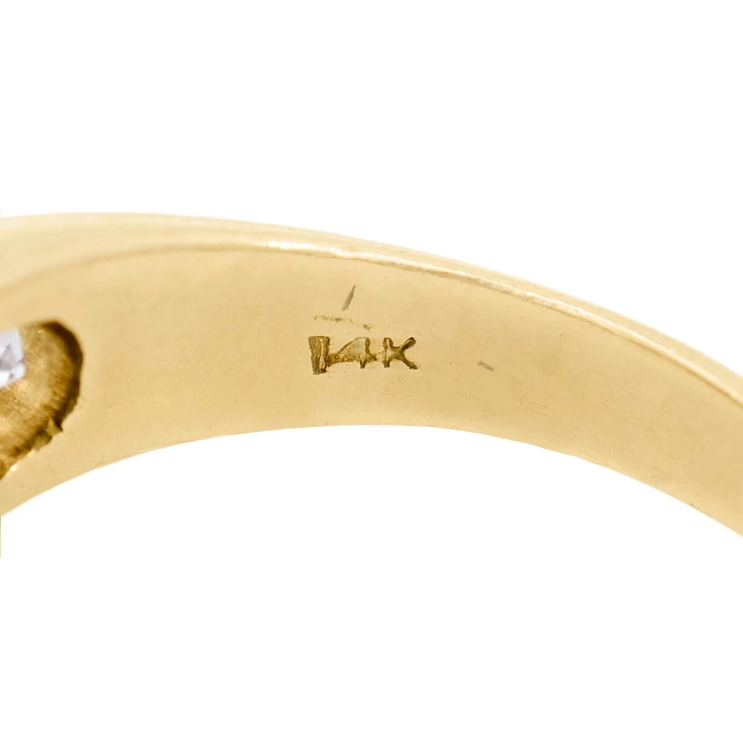 Late Victorian 14k Diamond Three Stone Ring - Image 6