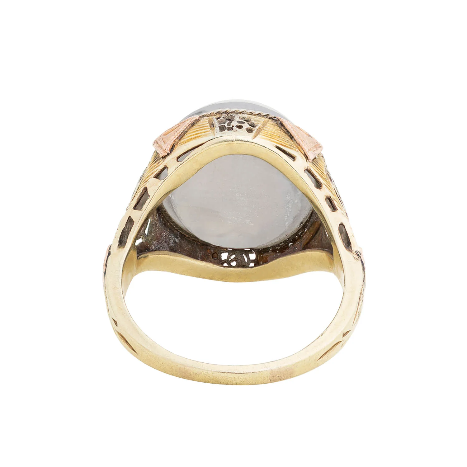 Late Victorian 14k/Platinum Star Sapphire Ring 15ctw+ - Image 5