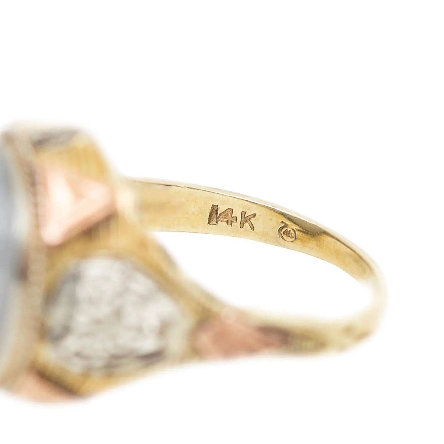 Late Victorian 14k/Platinum Star Sapphire Ring 15ctw+ - Image 6