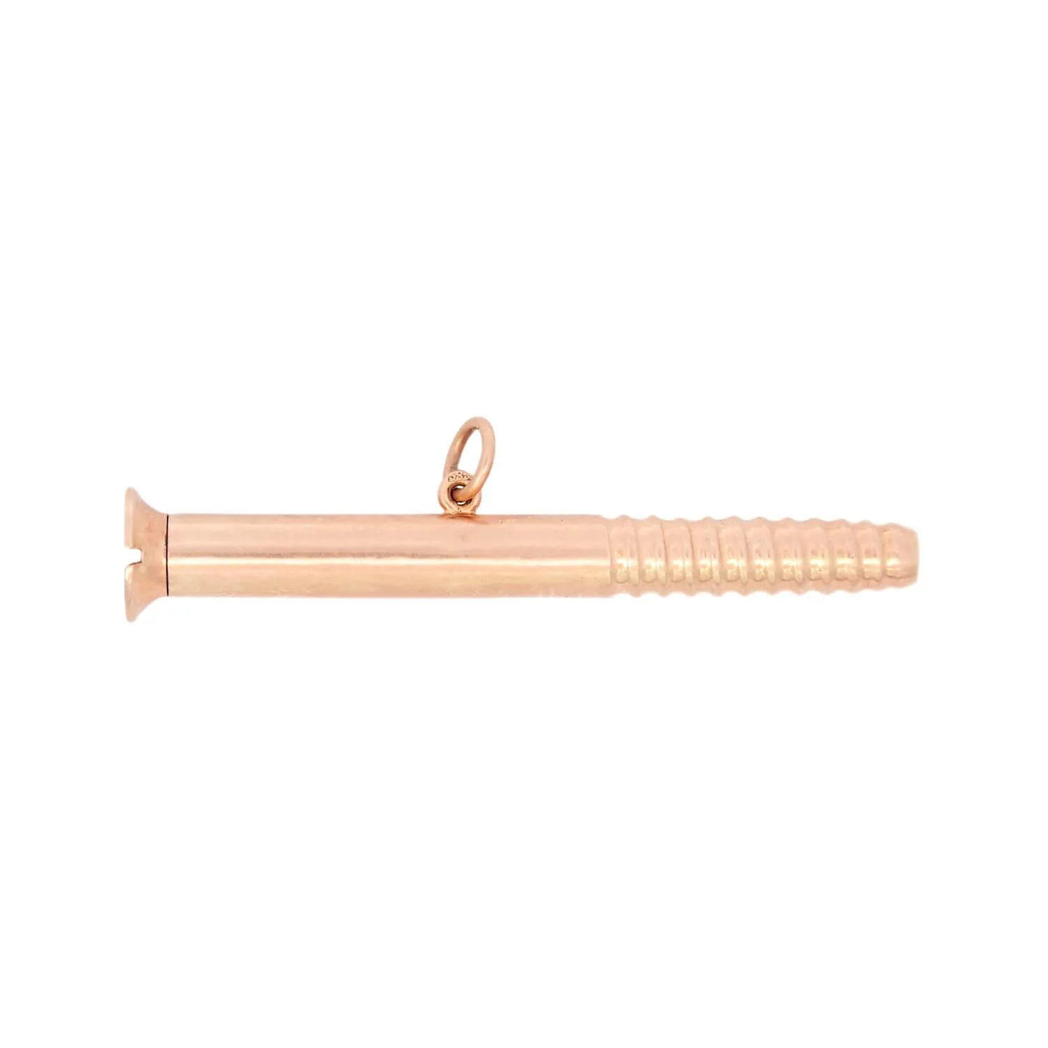 Late Victorian 14k Screw Pencil Fob Pendant - Image 4