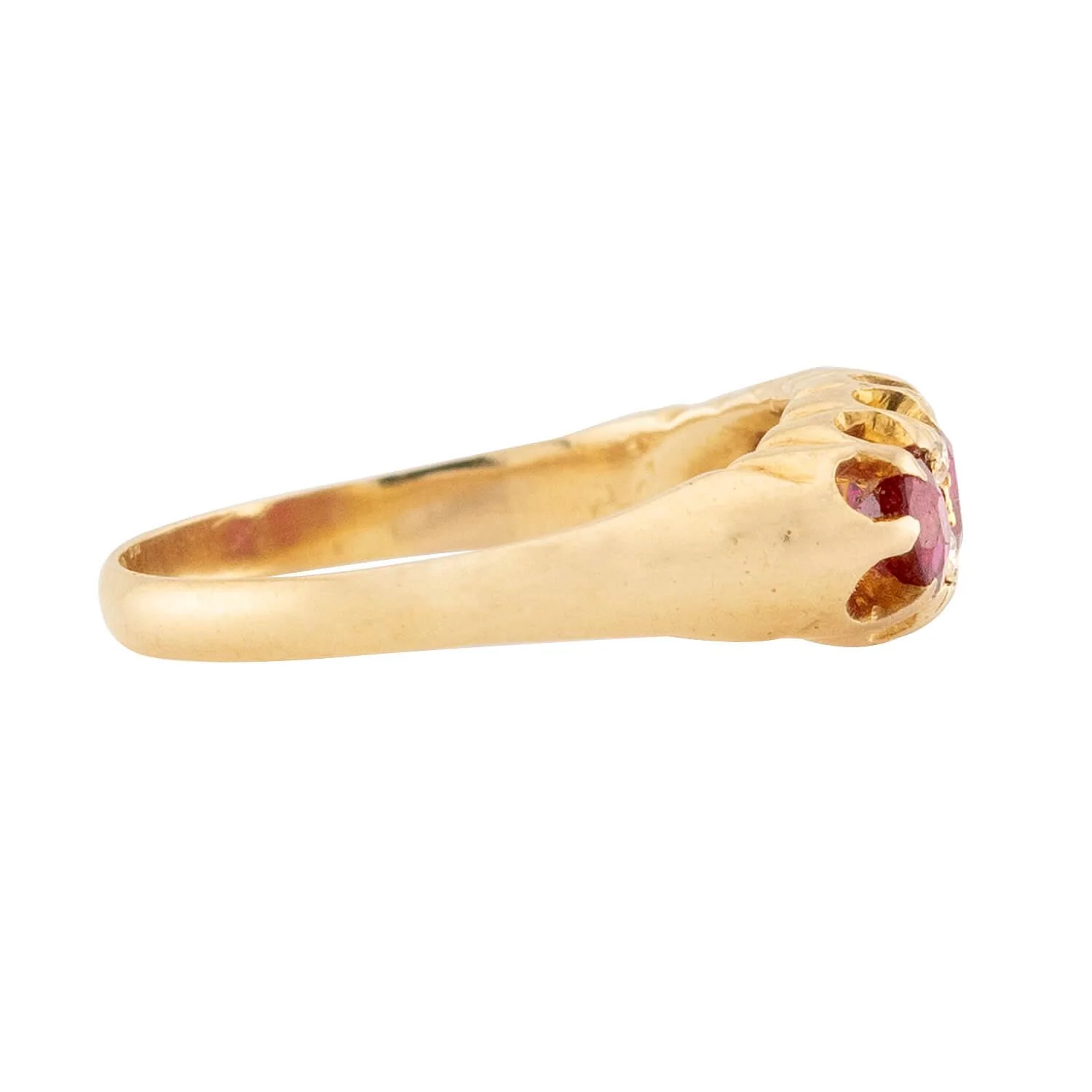 Late Victorian 18k Ruby & Diamond Ring - Image 3
