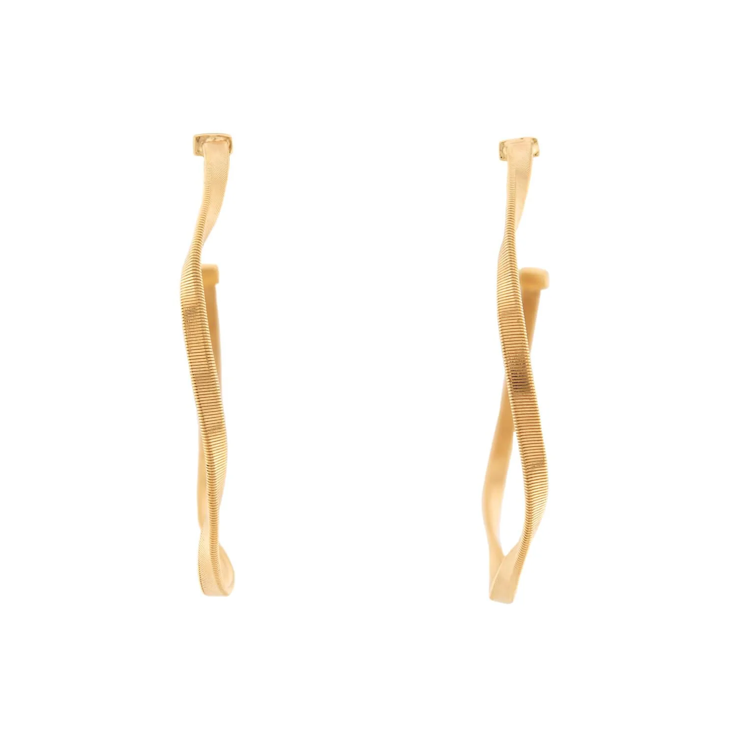MARCO BICEGO Estate 18k Italian Marrakech Hoop Earrings - Image 2
