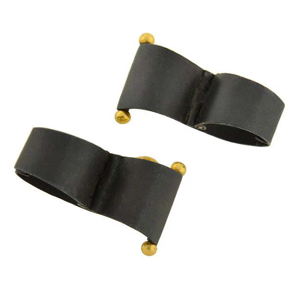 MARSH & CO. Vintage 18kt Blackened Steel Clip Earrings - Image 5