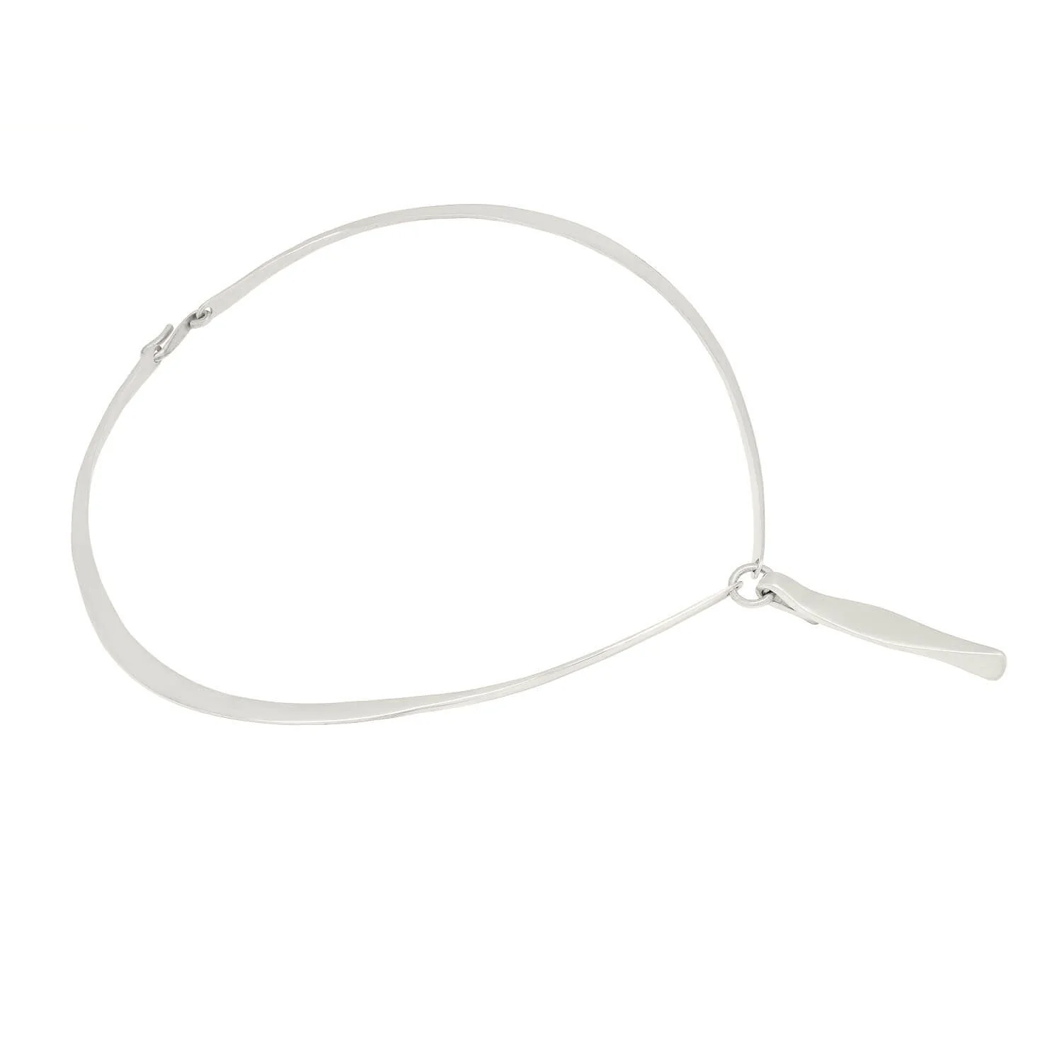 OLD NEWBURY CRAFTERS for CARTIER Vintage Sterling Silver Choker Necklace - Image 2