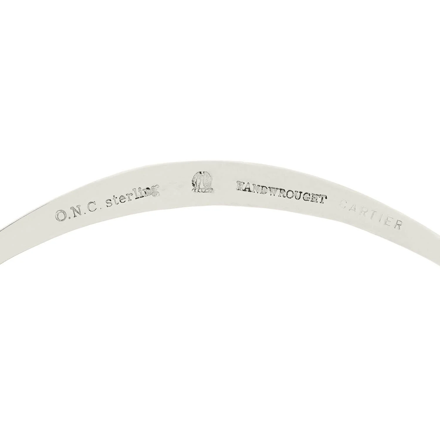 OLD NEWBURY CRAFTERS for CARTIER Vintage Sterling Silver Choker Necklace - Image 6