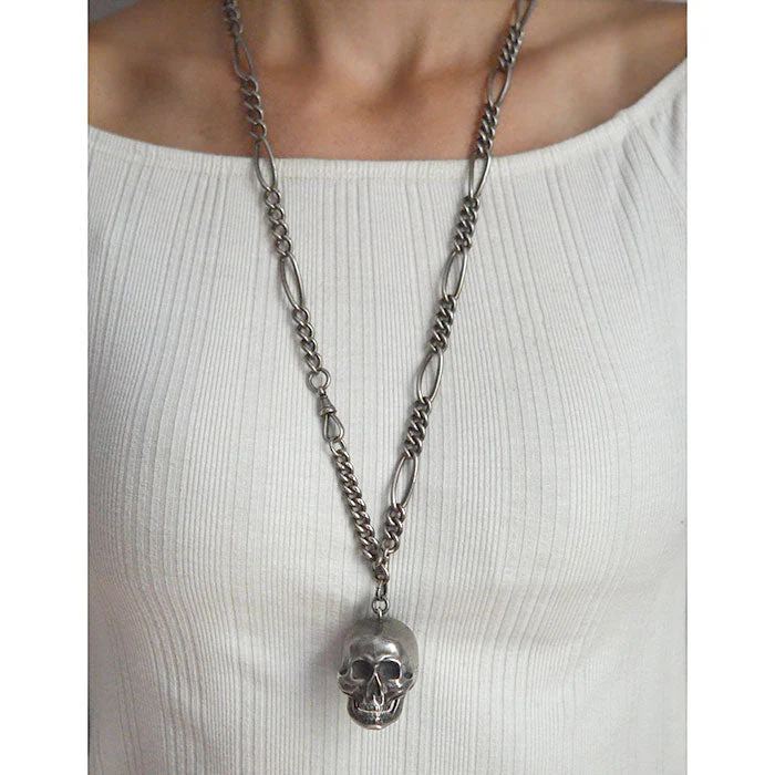 PAUL DITISHEIM Silver Montre Hamlet Large Skull Pocket Watch - Image 8