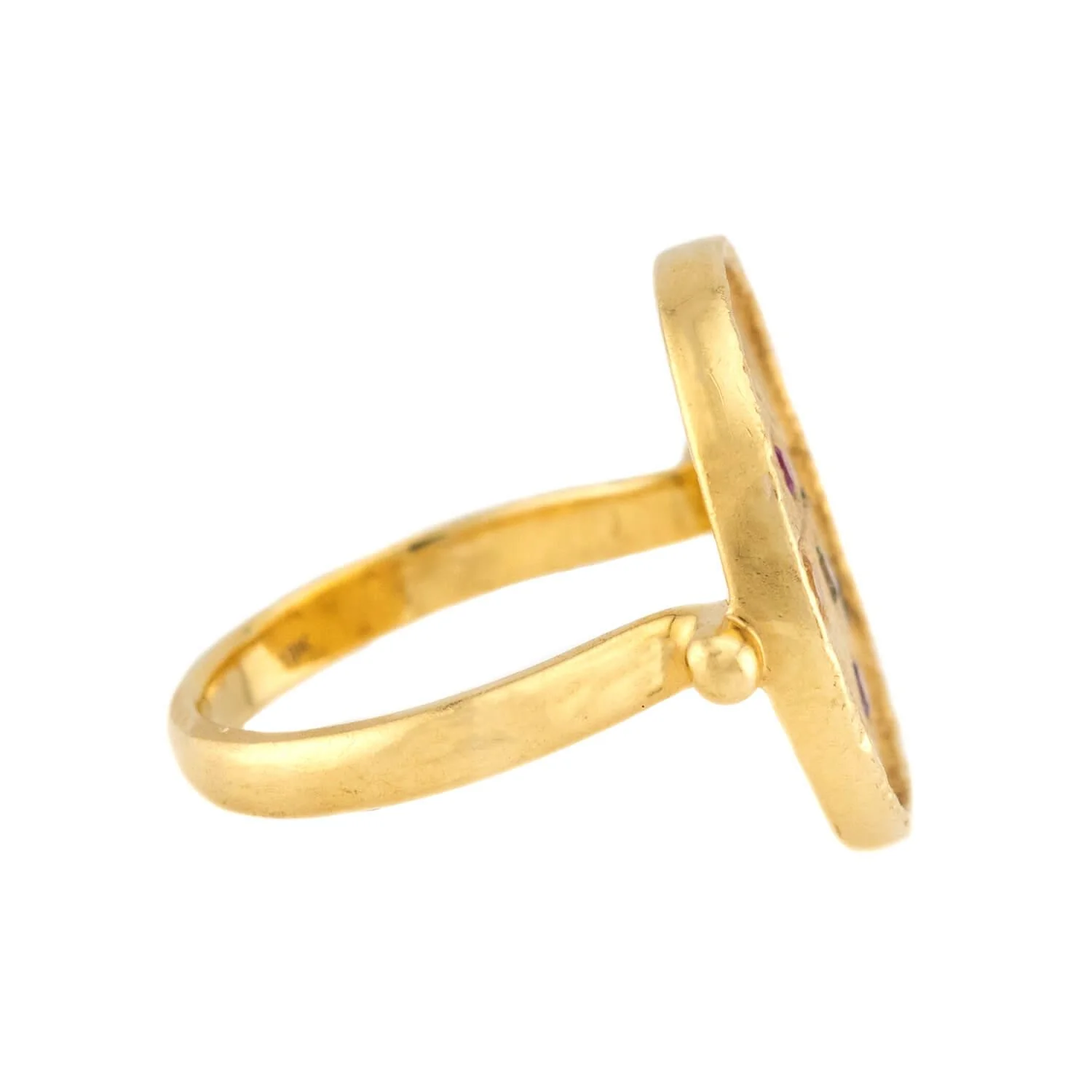 PENNY PREVILLE Estate 18k Sapphire "Galaxy Duster" Ring - Image 3