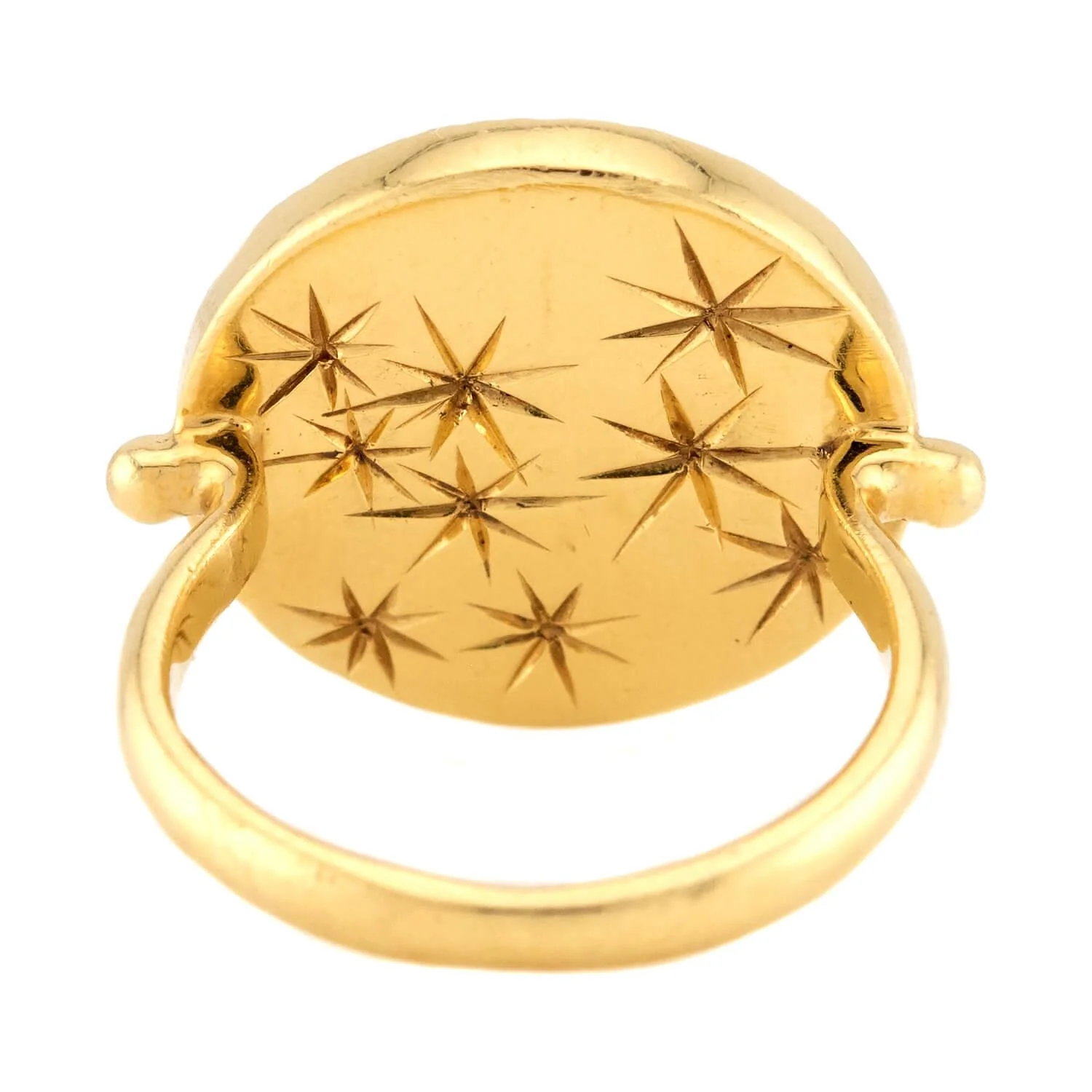 PENNY PREVILLE Estate 18k Sapphire "Galaxy Duster" Ring - Image 5