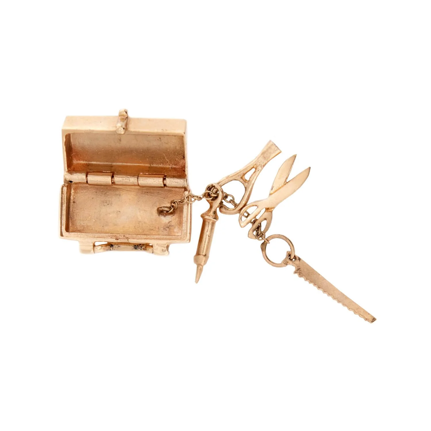 Retro 14k Enamel Doctor's Bag Pendant/Charm - Image 5