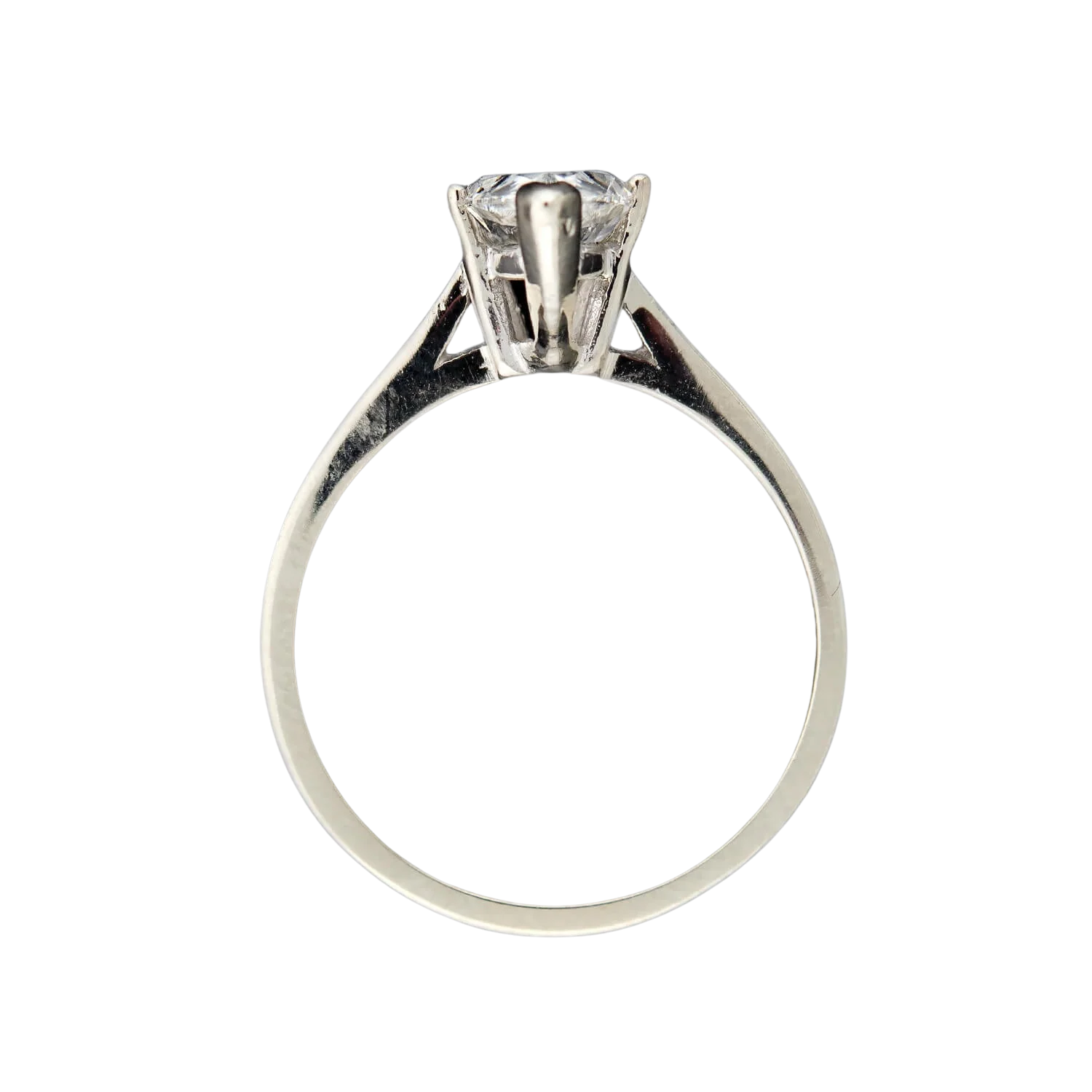 Retro 14k Pear Cut Diamond Ring 1.42ctw - Image 4