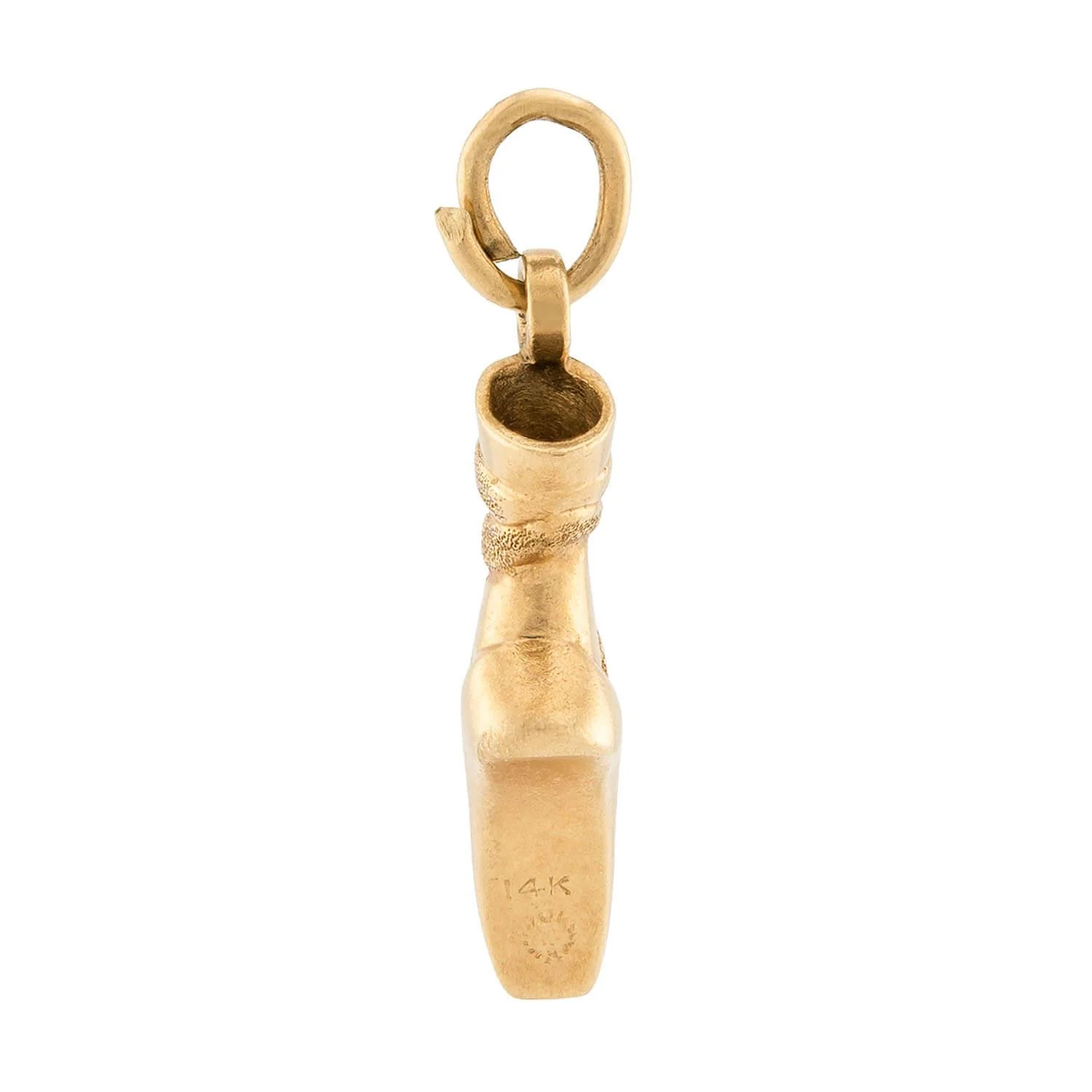 Retro 14k Spinel Ballet Shoe Pendant/Charm - Image 4