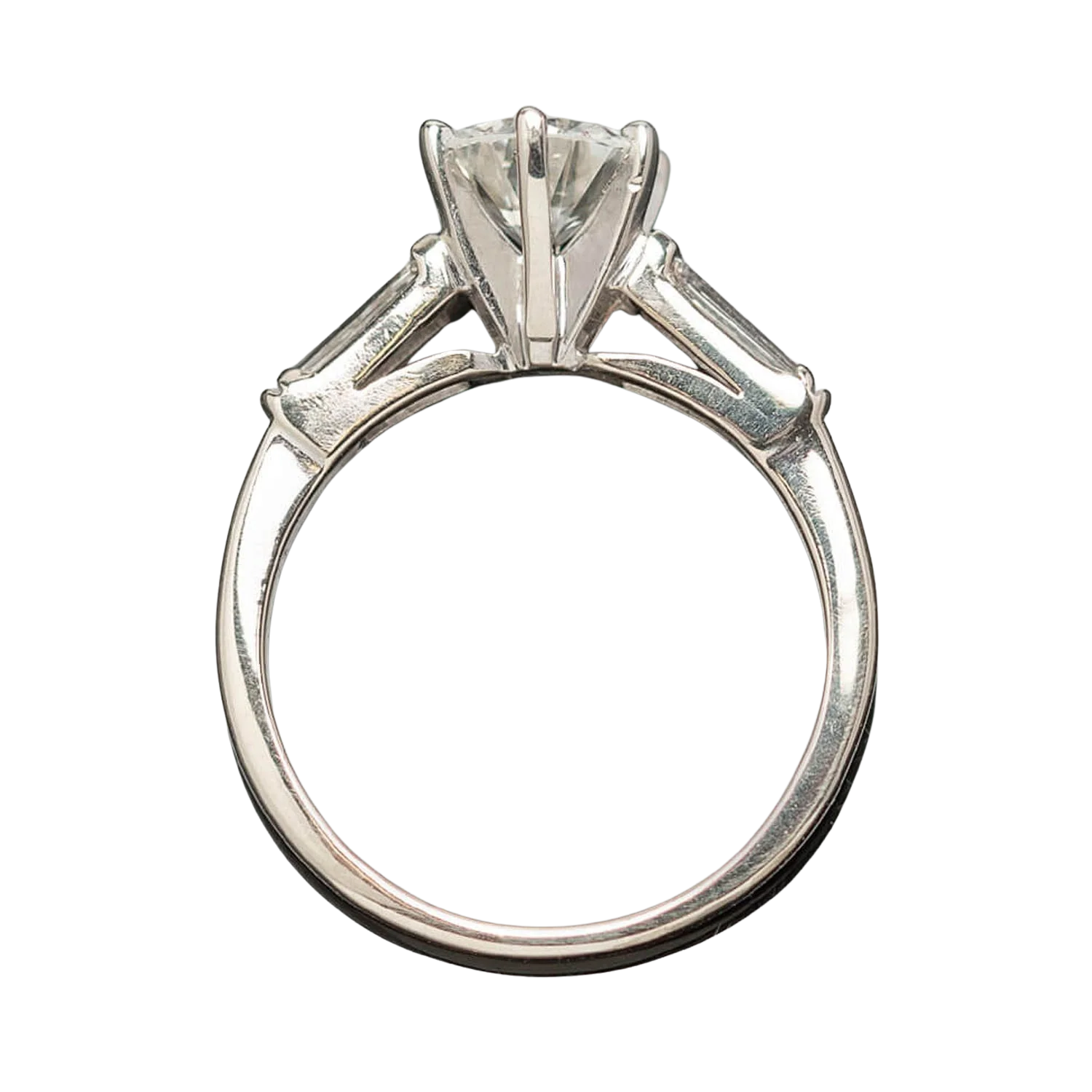 Retro 18k Diamond Engagement Ring 1.04ct Center - Image 4