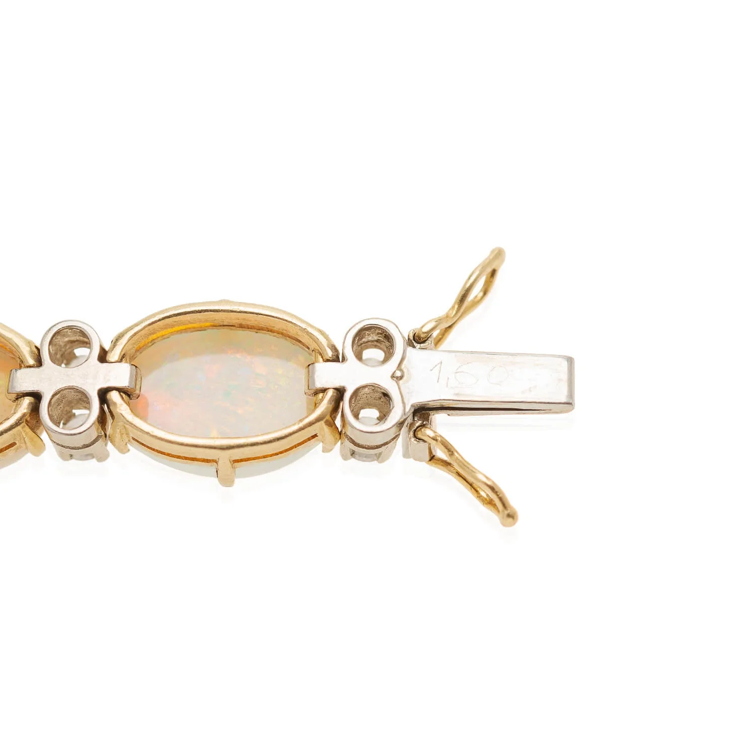 Retro 18kt/Platinum Opal + Diamond Bracelet 27ctw+ - Image 4