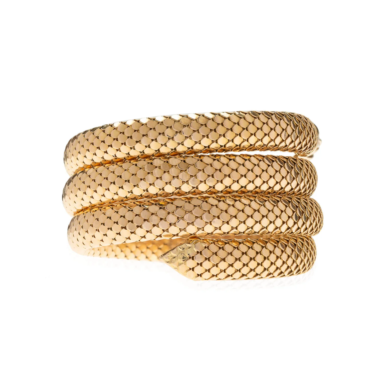 Retro 18kt Ruby Snake Wrap Bracelet 101.1g - Image 5