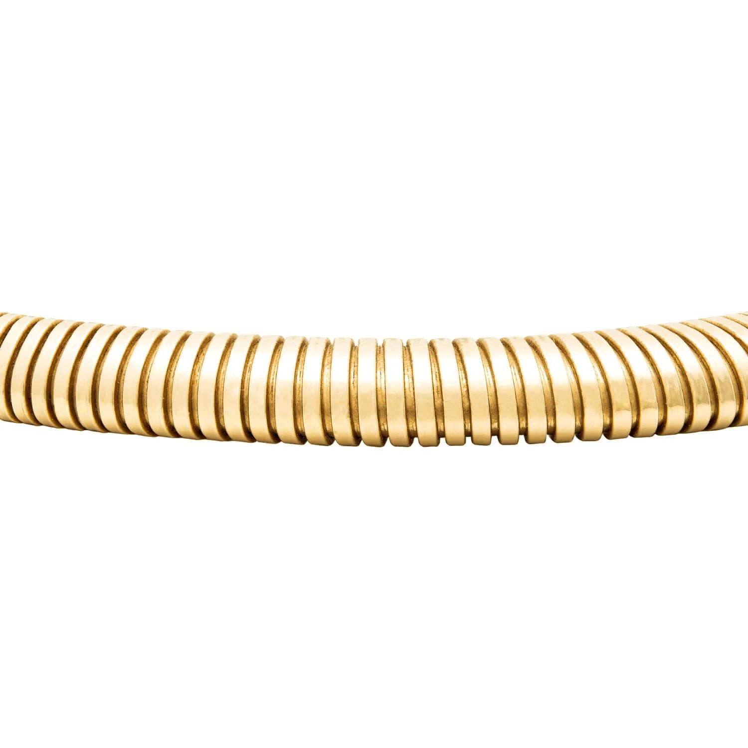 Retro Italian 14k Gooseneck Chain Necklace - Image 3
