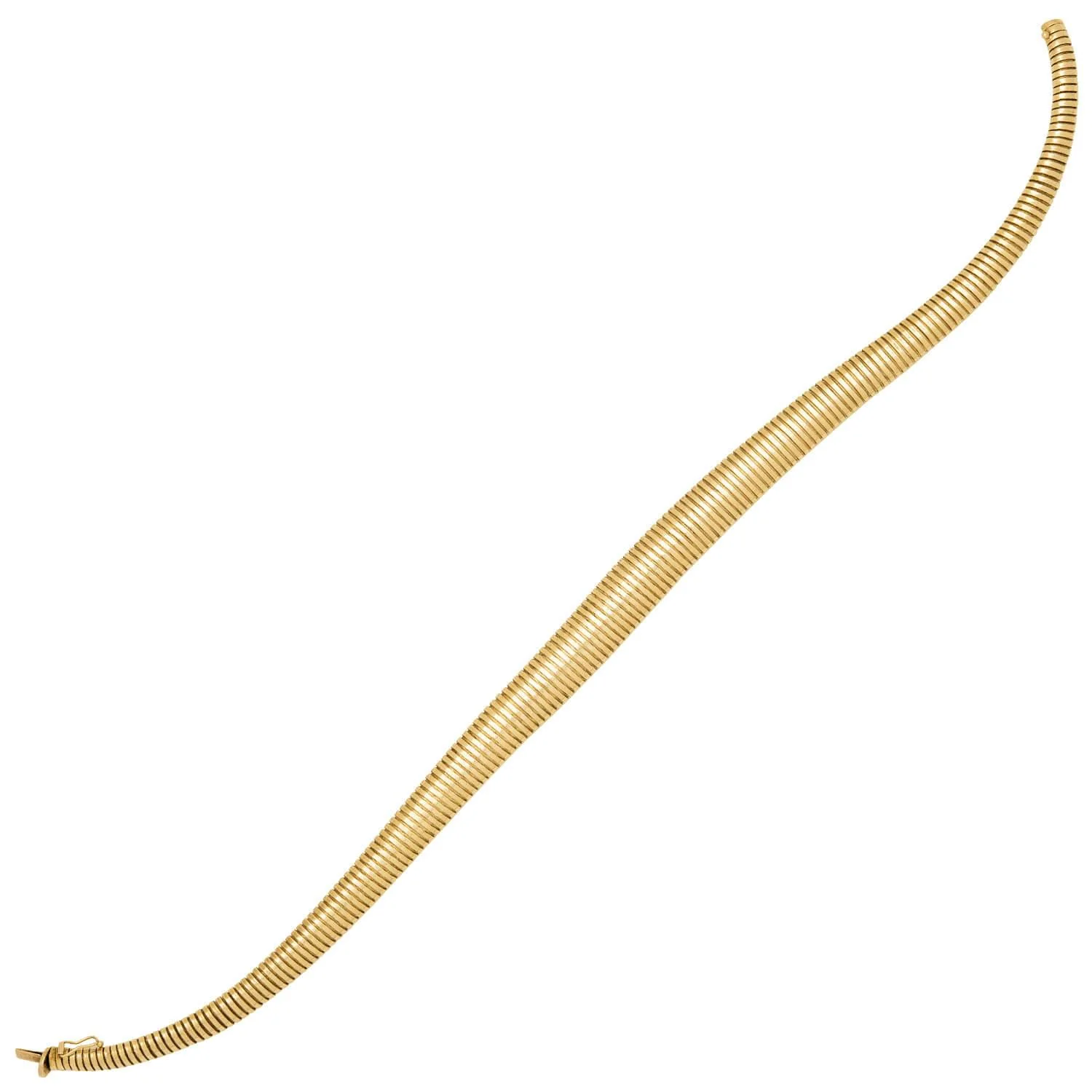 Retro Italian 14k Gooseneck Chain Necklace - Image 4