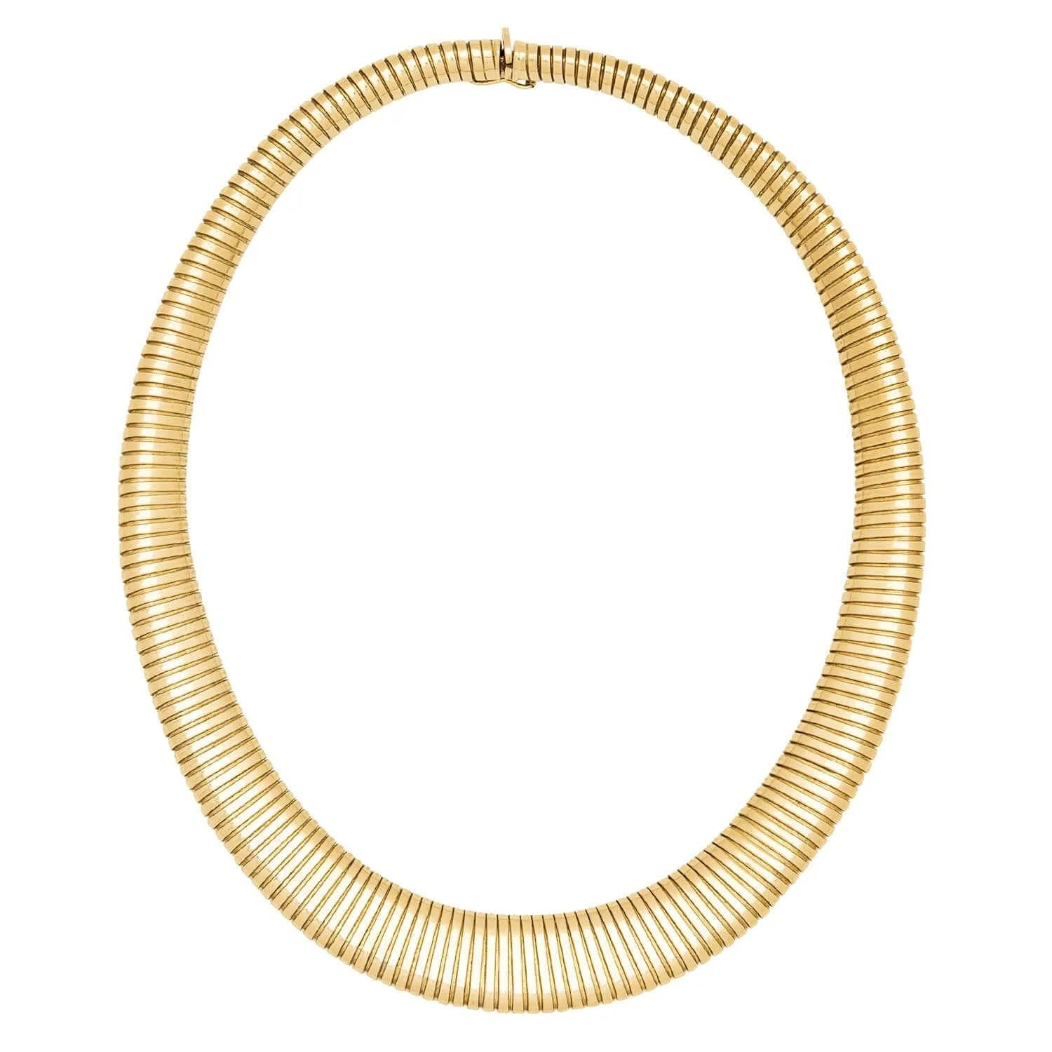 Retro Italian 14k Gooseneck Chain Necklace - Image 5