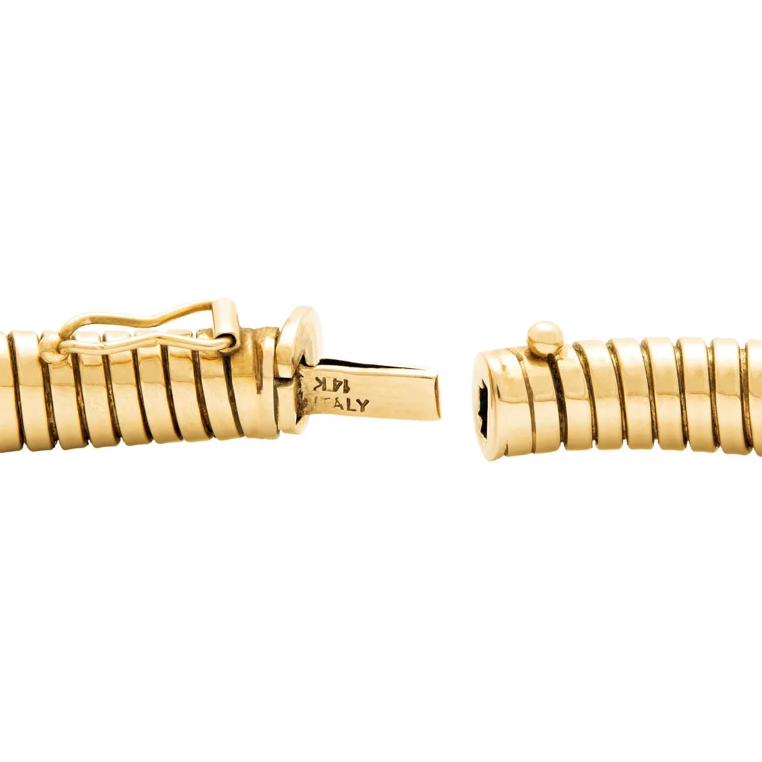 Retro Italian 14k Gooseneck Chain Necklace - Image 6